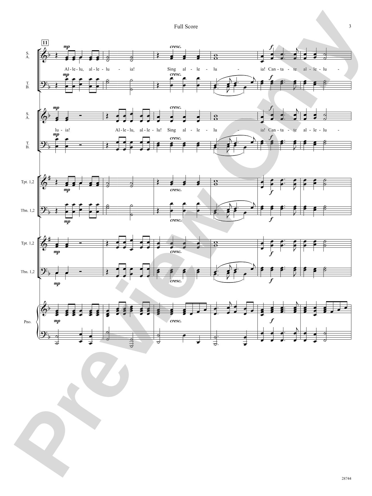 Antiphonal Joy (from Mentre su l'alto monte): Choral SoundPax