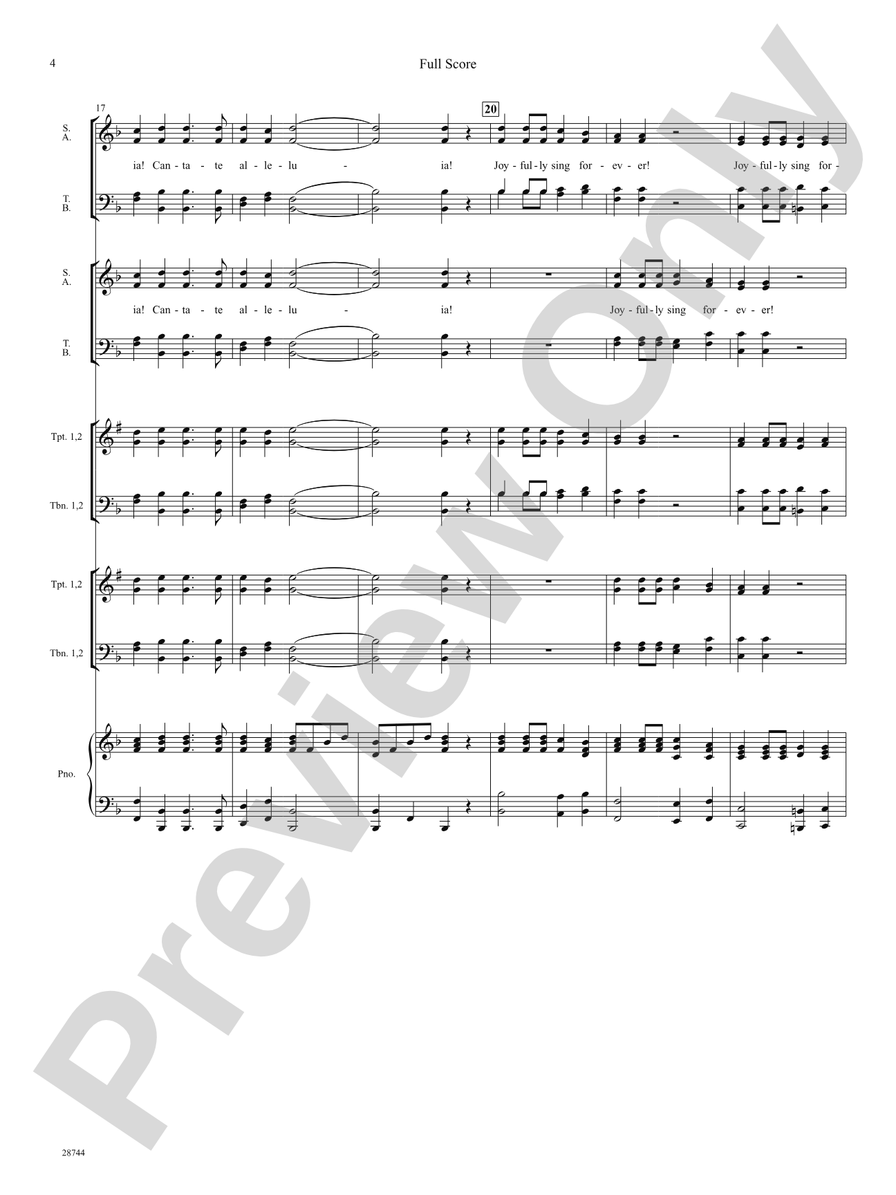Antiphonal Joy (from Mentre su l'alto monte): Choral SoundPax