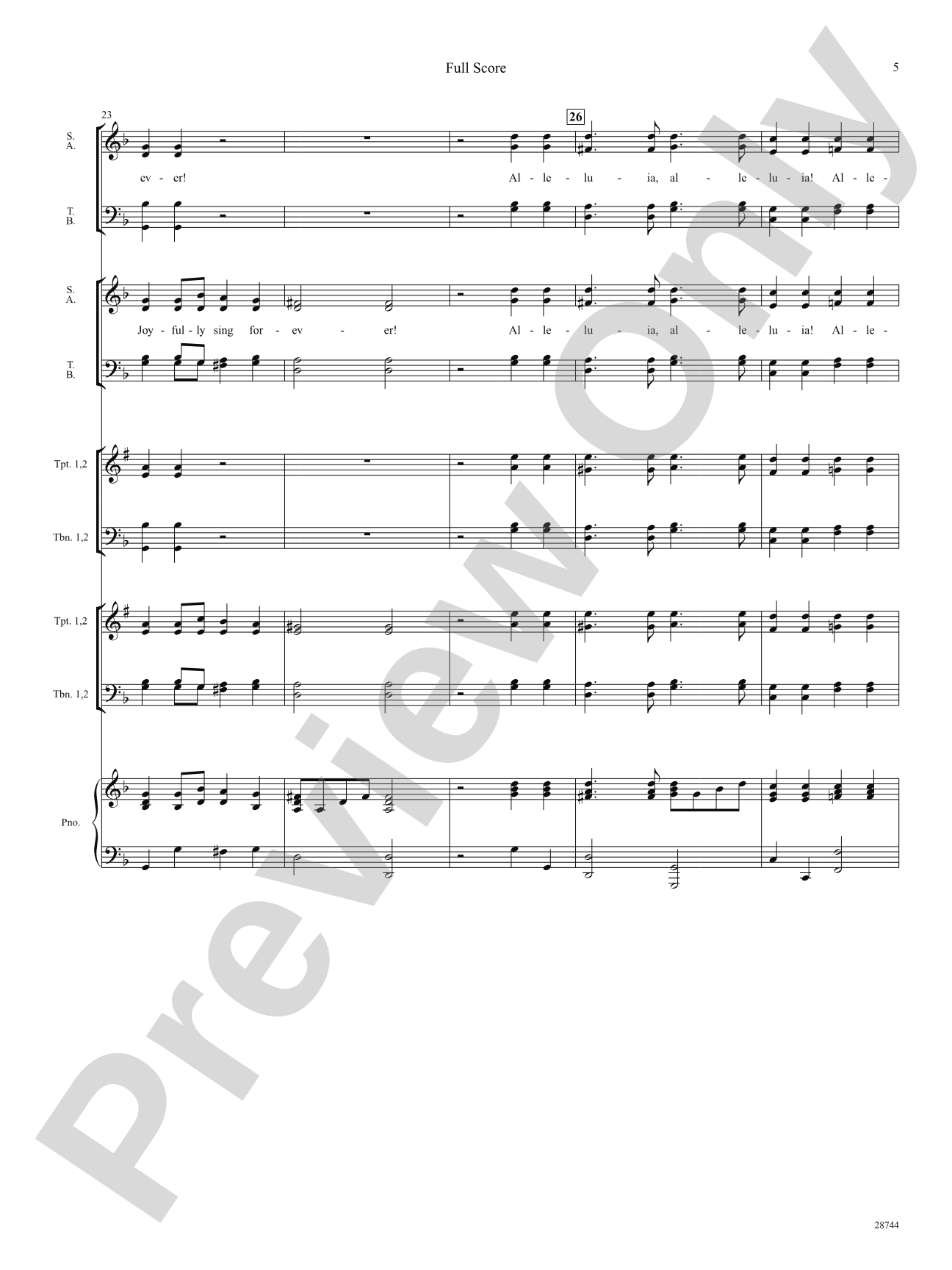 Antiphonal Joy (from Mentre su l'alto monte): Choral SoundPax