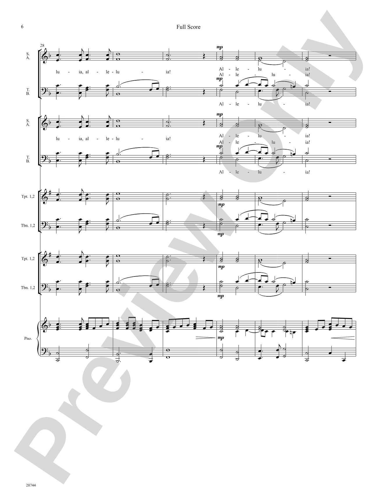Antiphonal Joy (from Mentre su l'alto monte): Choral SoundPax