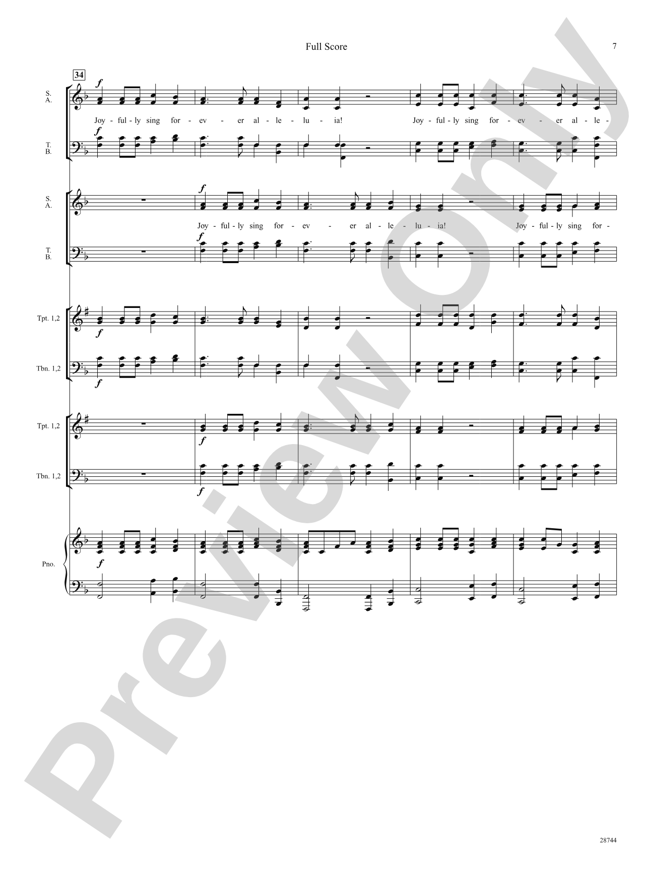 Antiphonal Joy (from Mentre su l'alto monte): Choral SoundPax