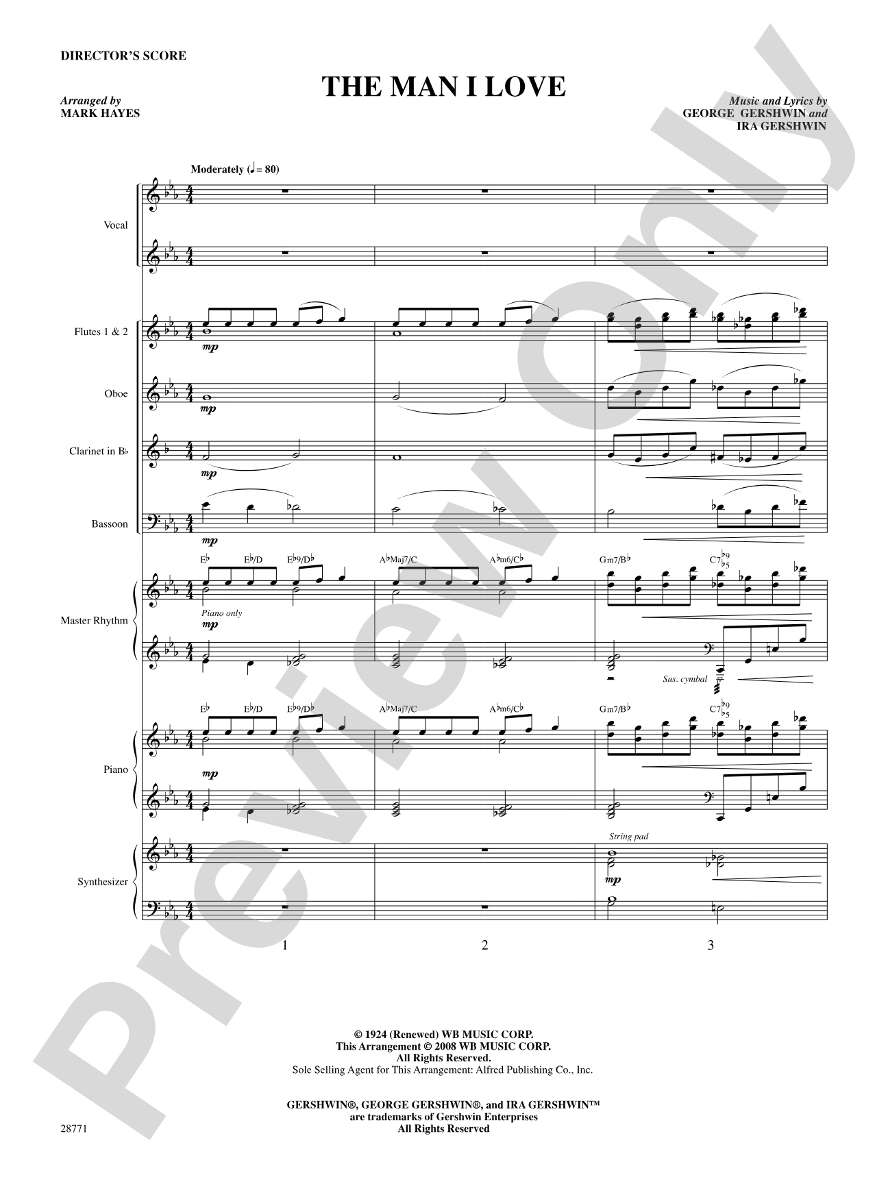 The Man I Love: Choral SoundPax