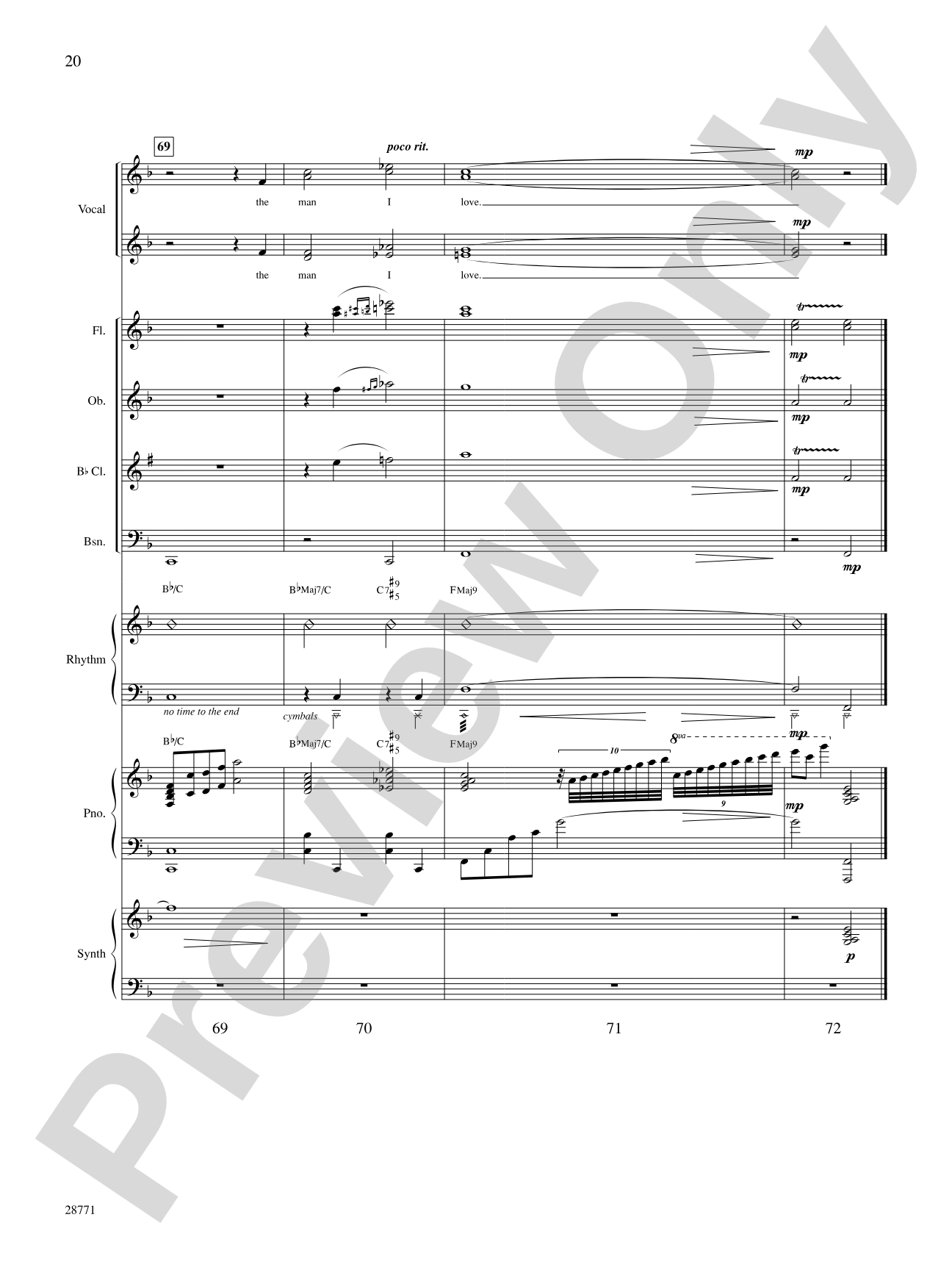 The Man I Love: Choral SoundPax