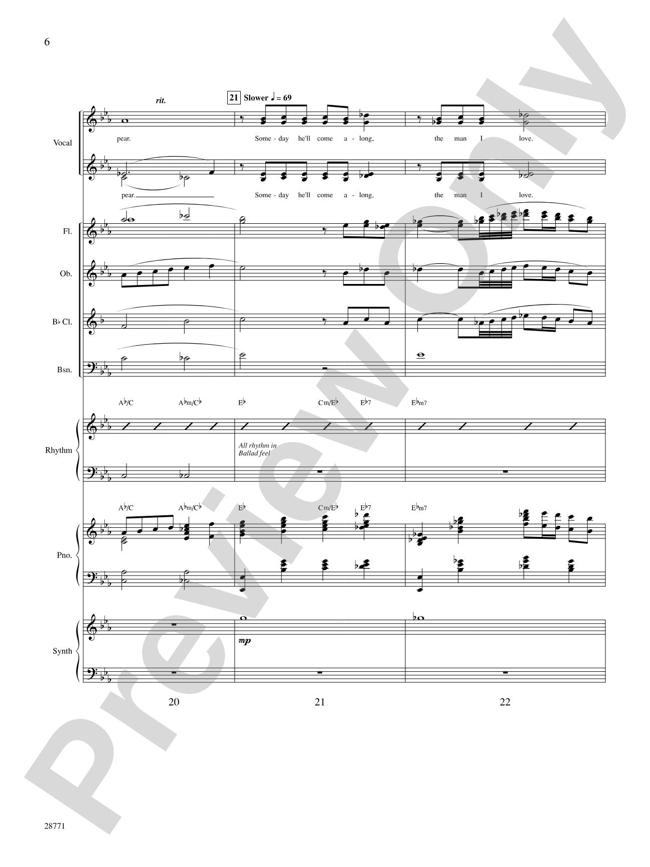 The Man I Love: Choral SoundPax
