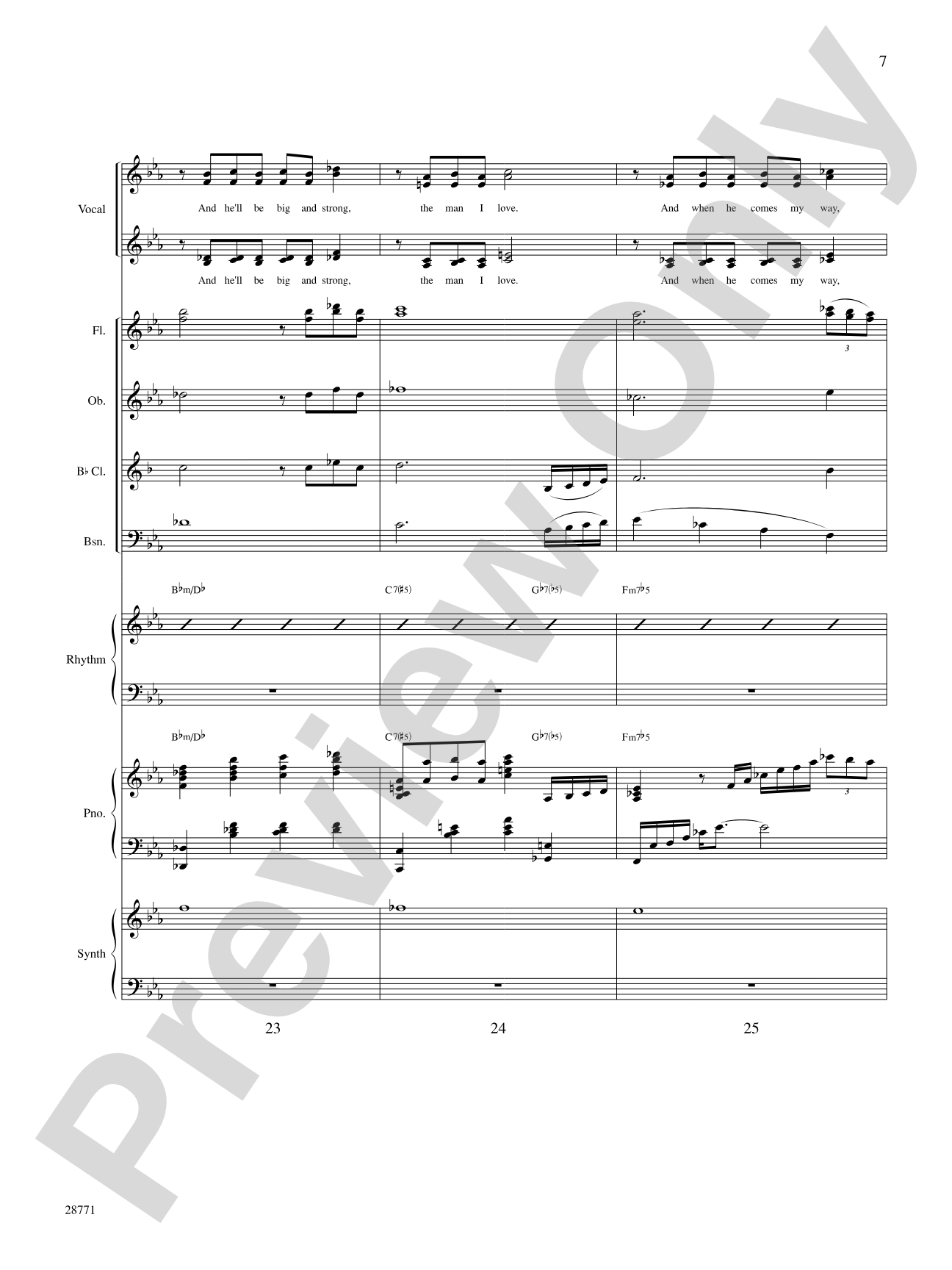 The Man I Love: Choral SoundPax