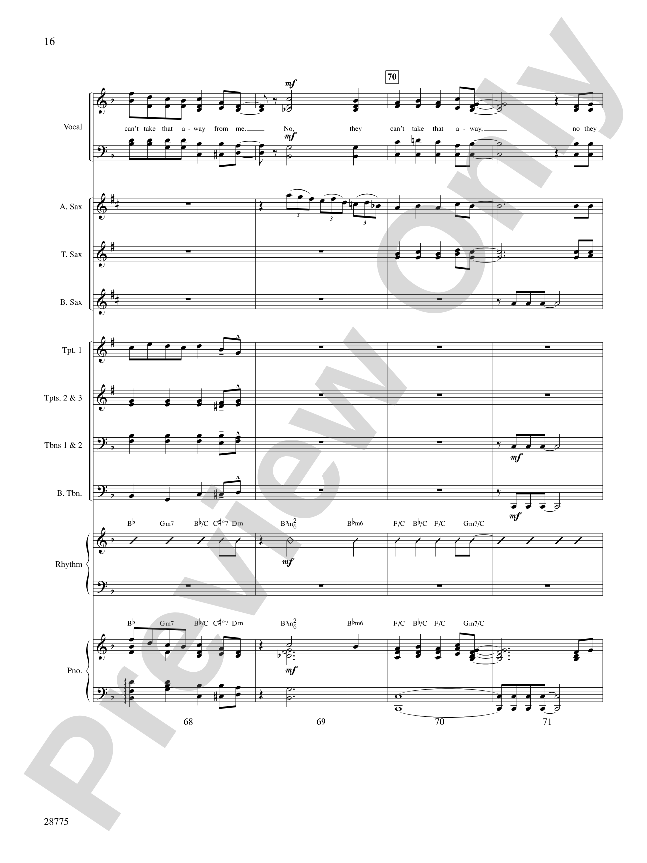 They Can't Take That Away from Me: Choral SoundPax