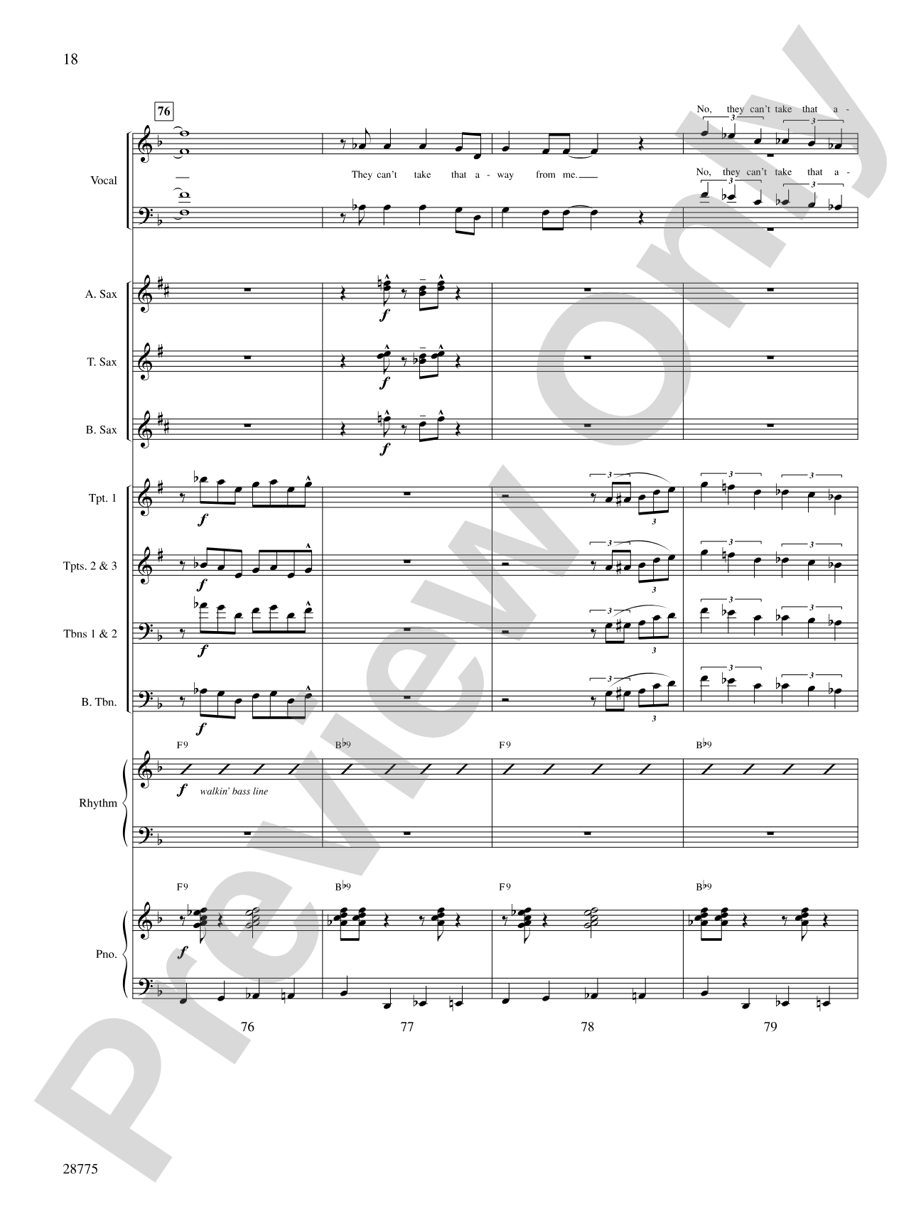 They Can't Take That Away from Me: Choral SoundPax