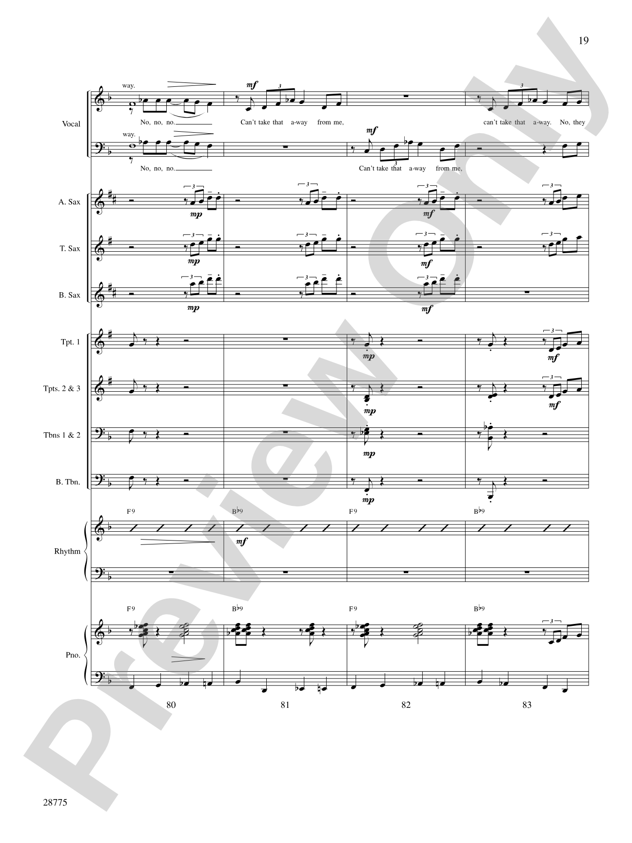 They Can't Take That Away from Me: Choral SoundPax