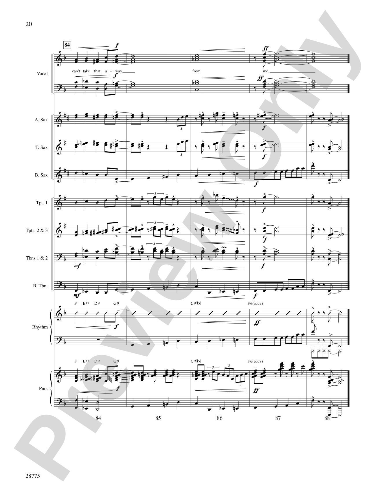 They Can't Take That Away from Me: Choral SoundPax