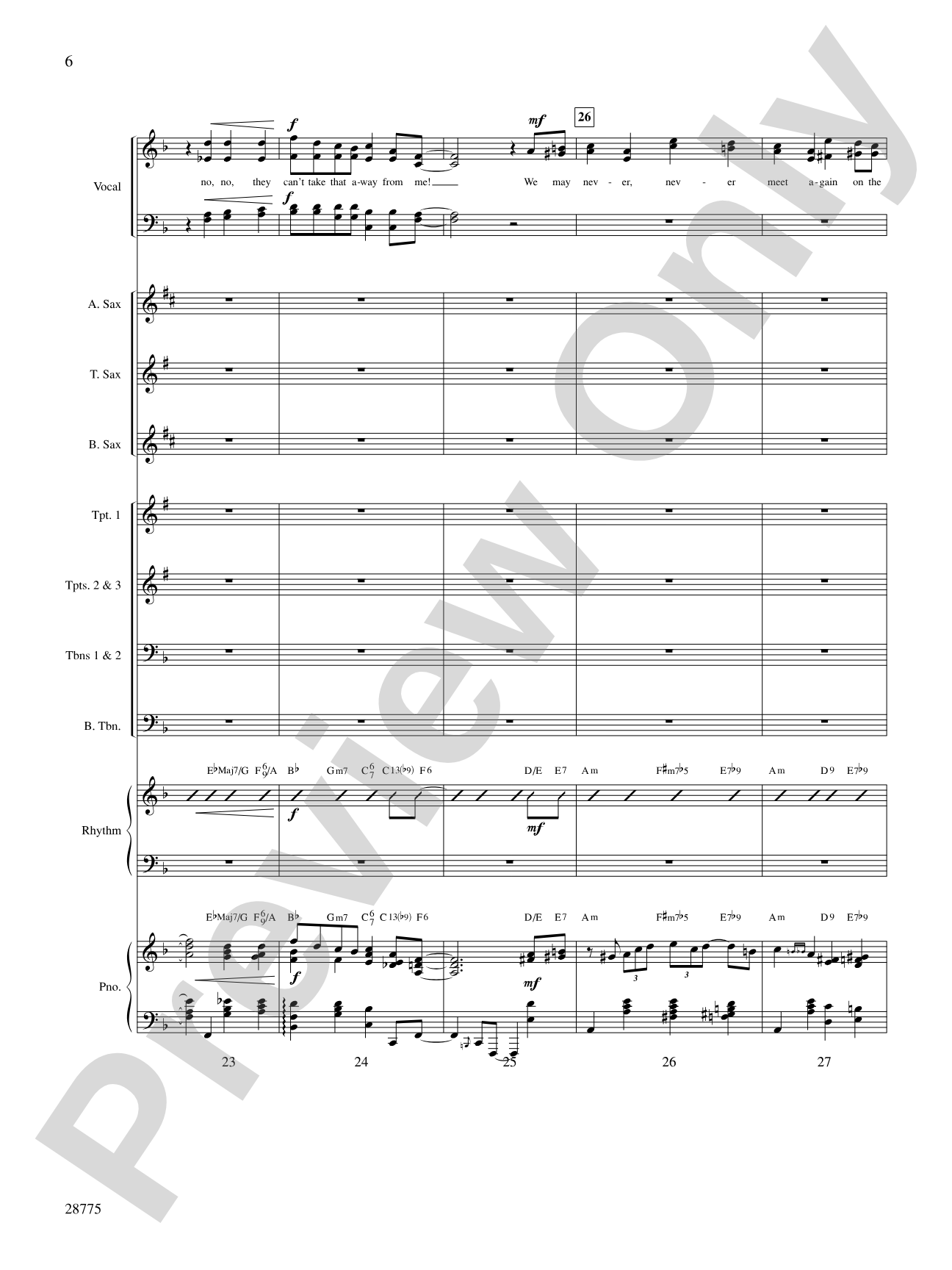 They Can't Take That Away from Me: Choral SoundPax