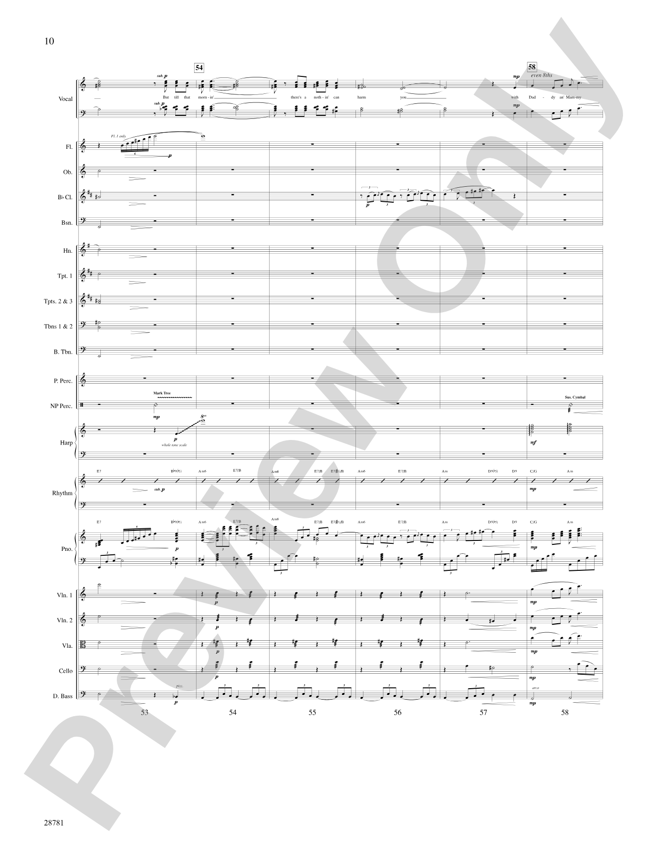 Summertime (from the musical Porgy and Bess): Score: Choral SoundPax