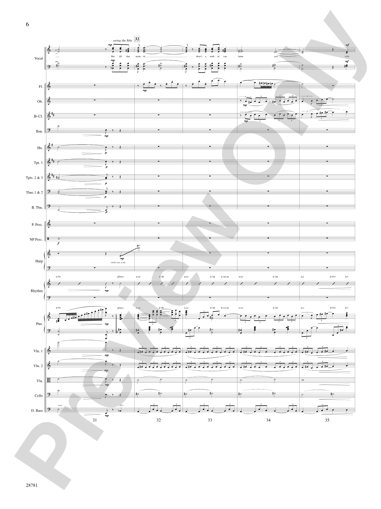 Summertime (from the musical Porgy and Bess): Score: Choral SoundPax