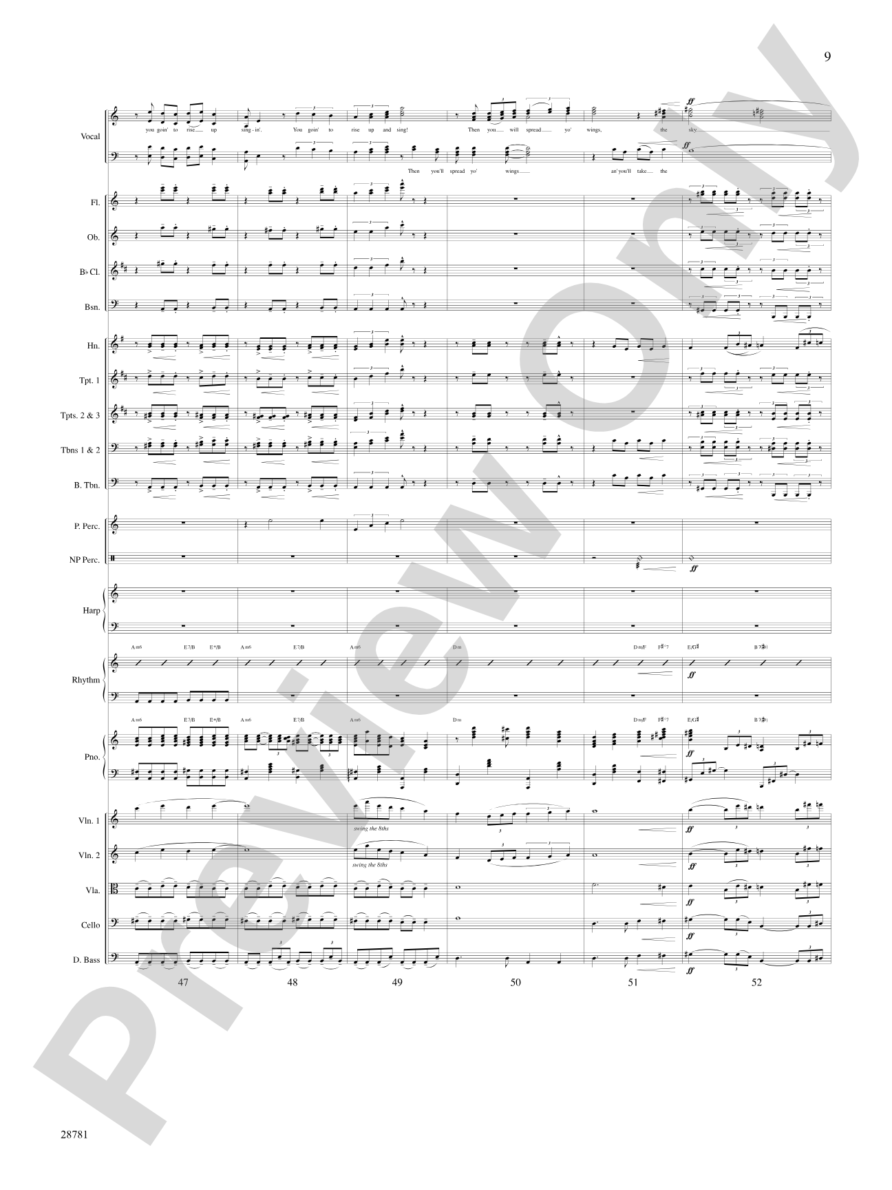 Summertime (from the musical Porgy and Bess): Score: Choral SoundPax