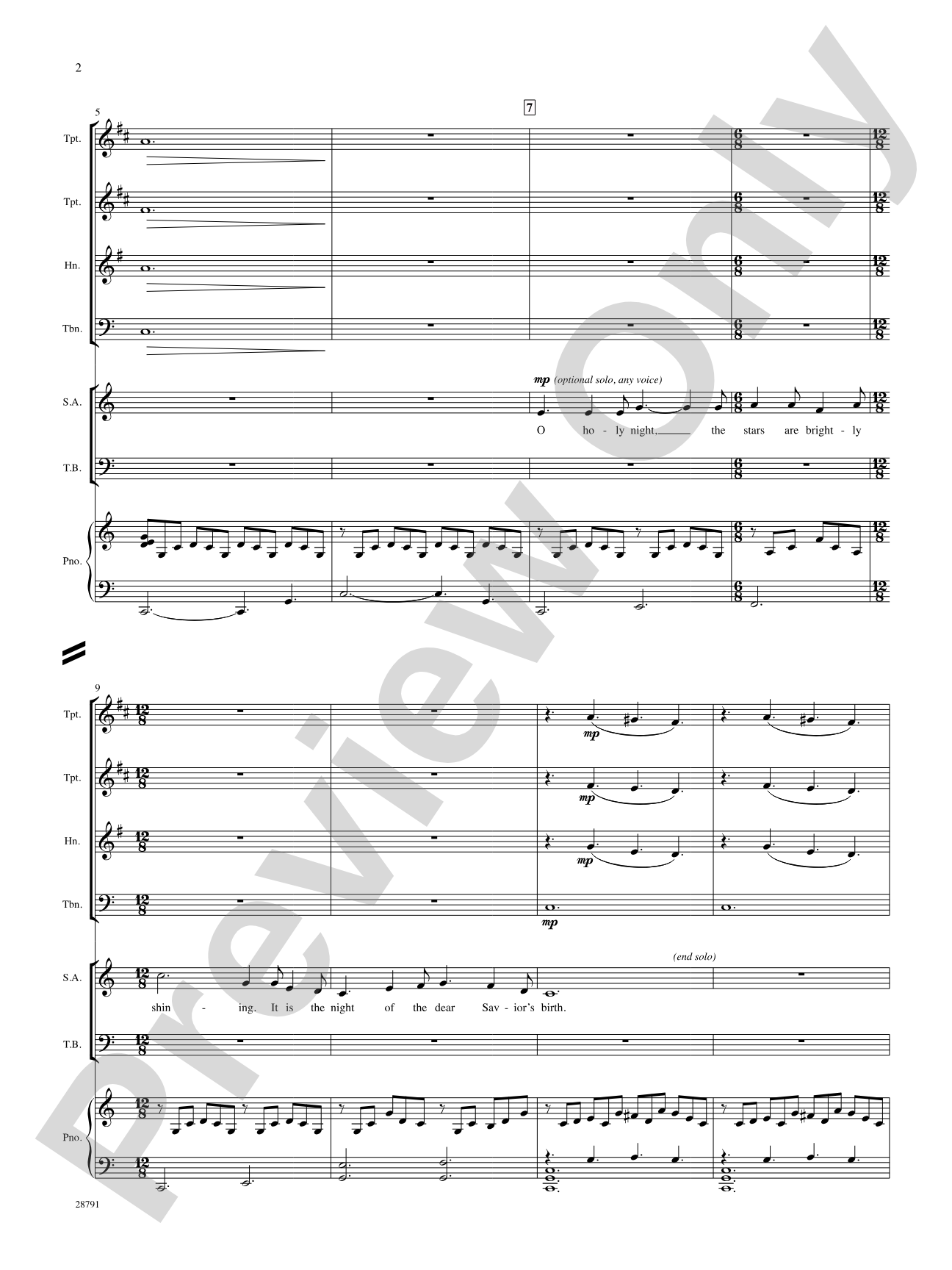O Holy Night: Choral SoundPax