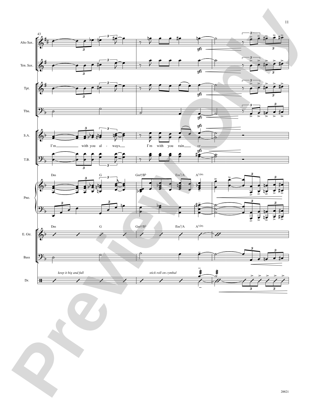 Come Rain or Come Shine: Choral SoundPax