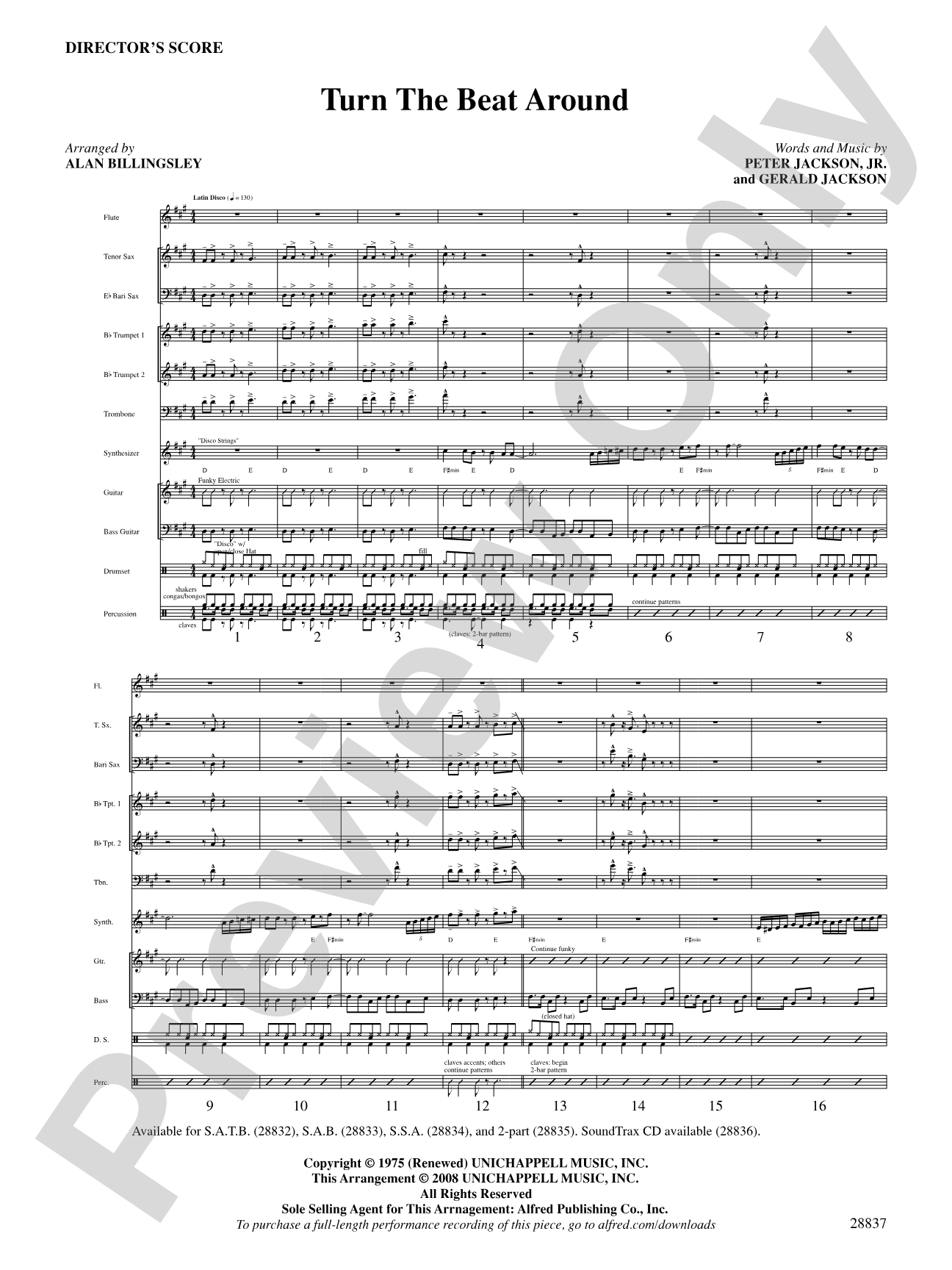 Turn the Beat Around: Choral SoundPax