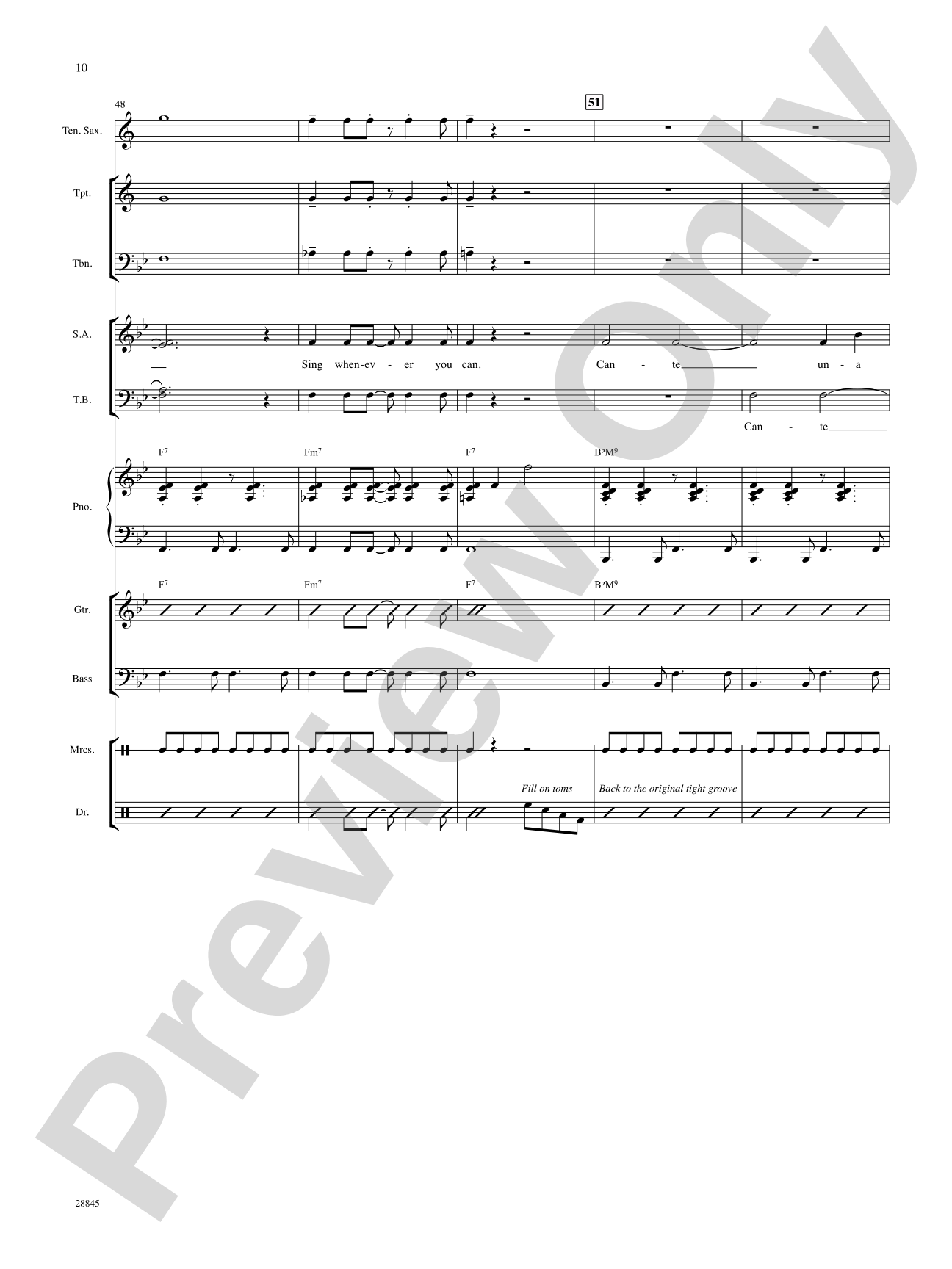 Cante una Cancion (Sing a Song): Choral SoundPax