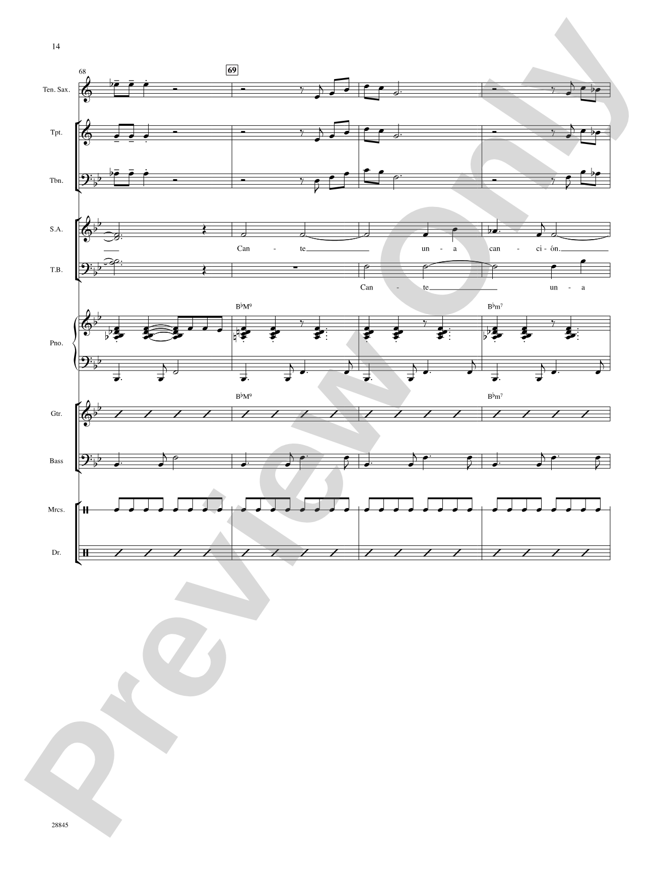 Cante una Cancion (Sing a Song): Choral SoundPax