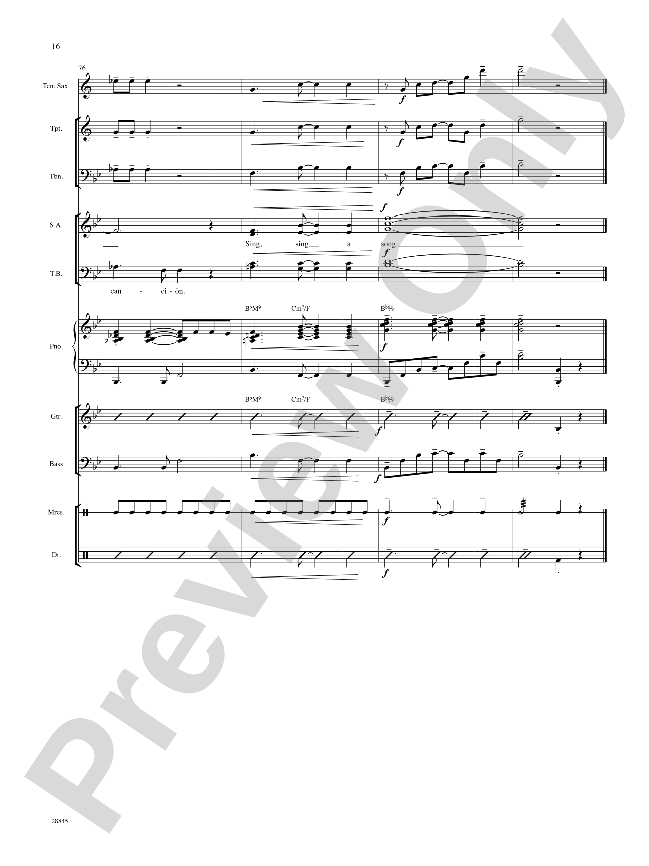 Cante una Cancion (Sing a Song): Choral SoundPax