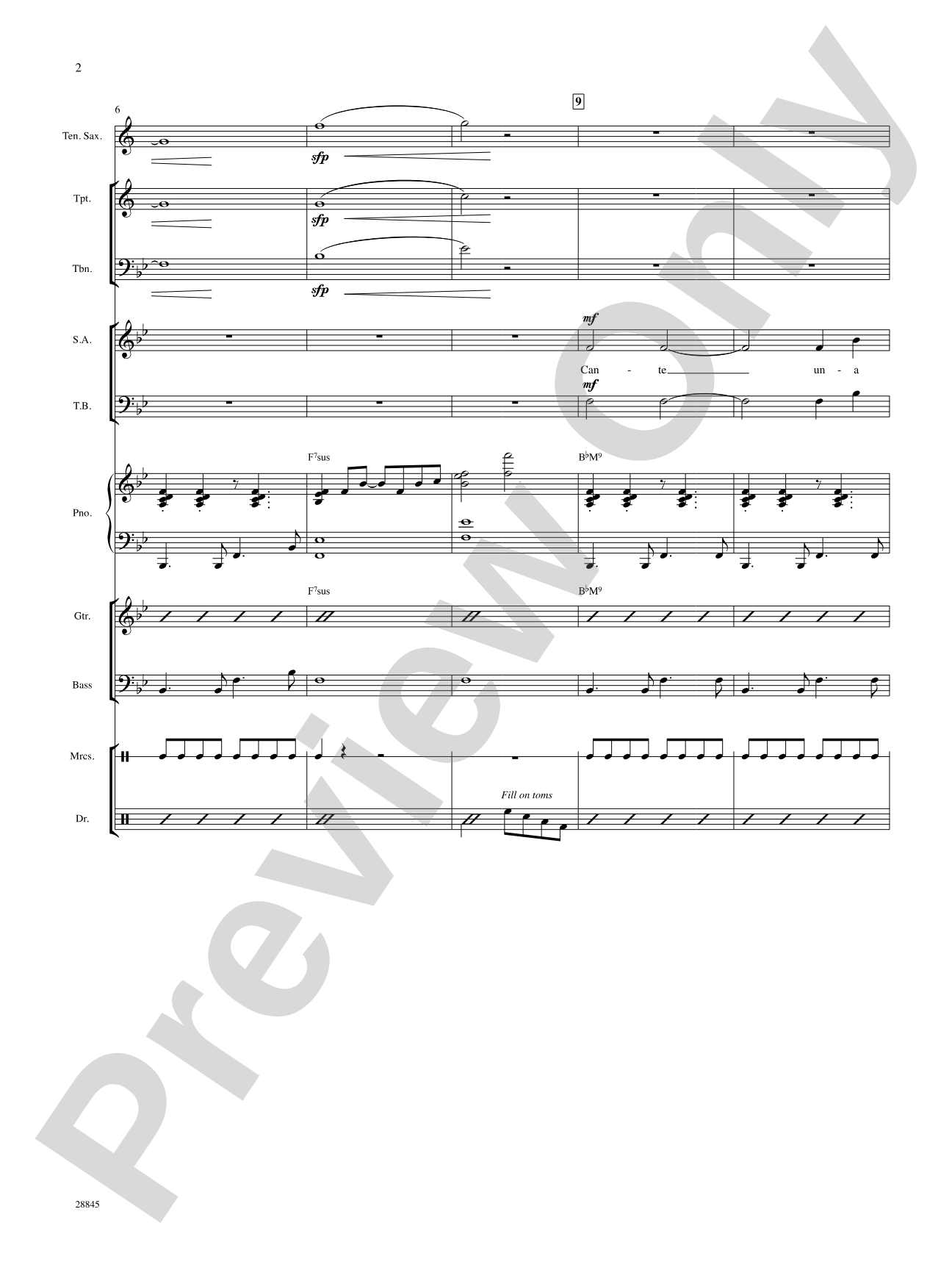 Cante una Cancion (Sing a Song): Choral SoundPax