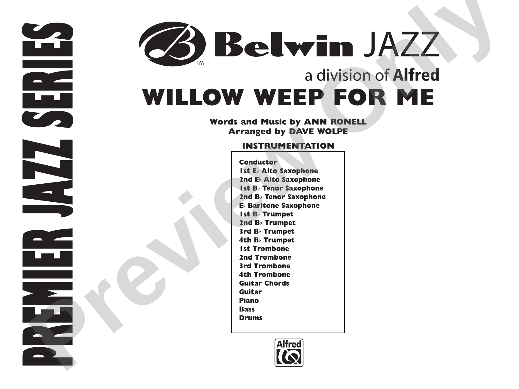 Willow Weep for Me: Score