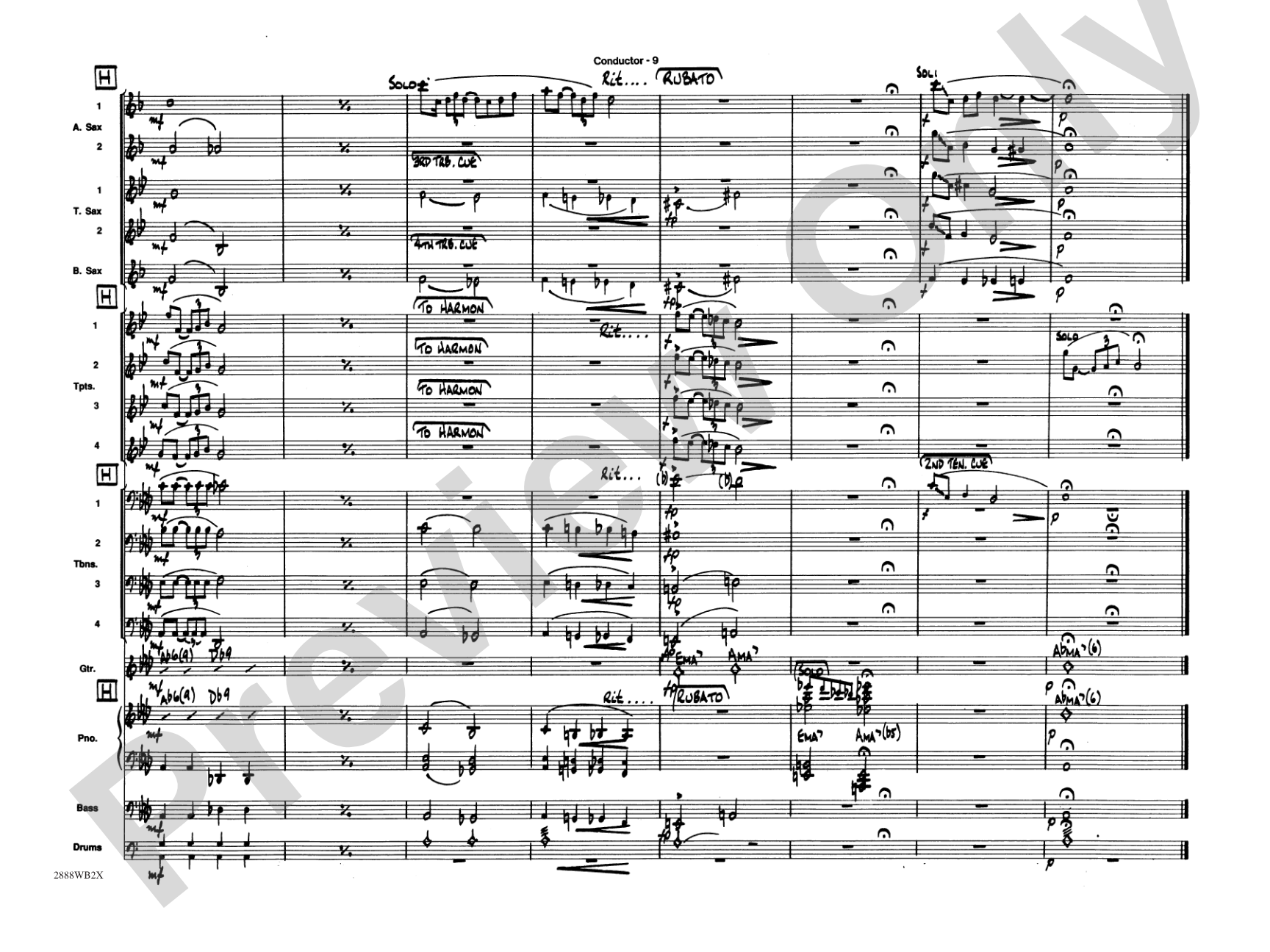 Willow Weep for Me: Score