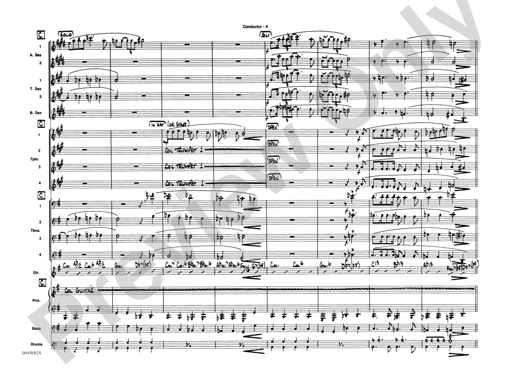 Willow Weep for Me: Score