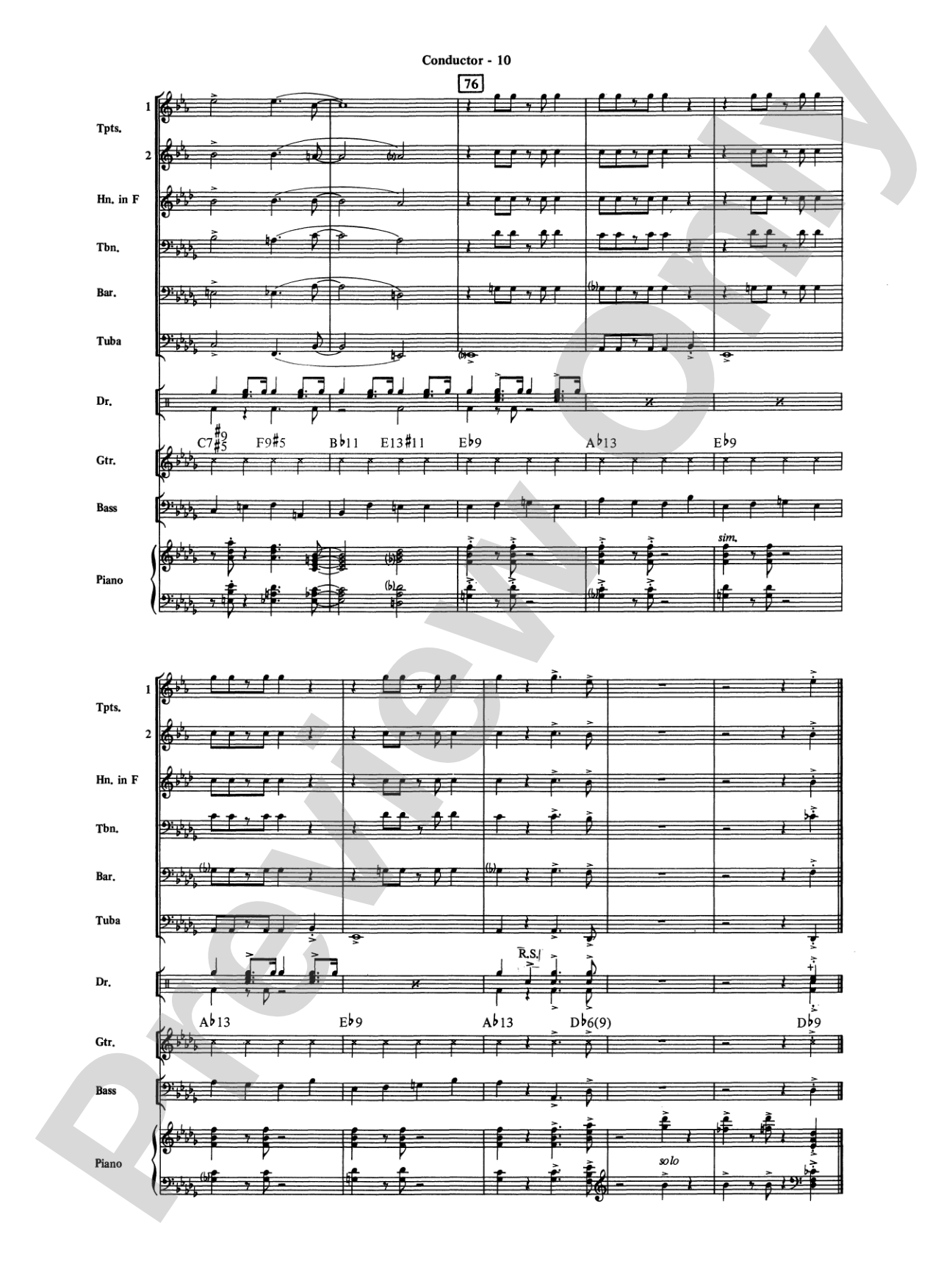 It Don't Mean a Thing (If It Ain't Got That Swing): Brass Choir