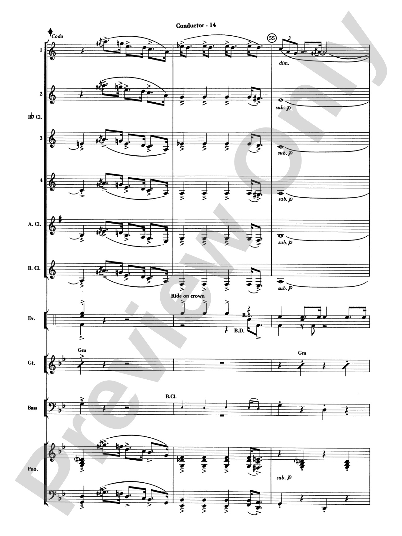 The Pink Panther: Clarinet Choir