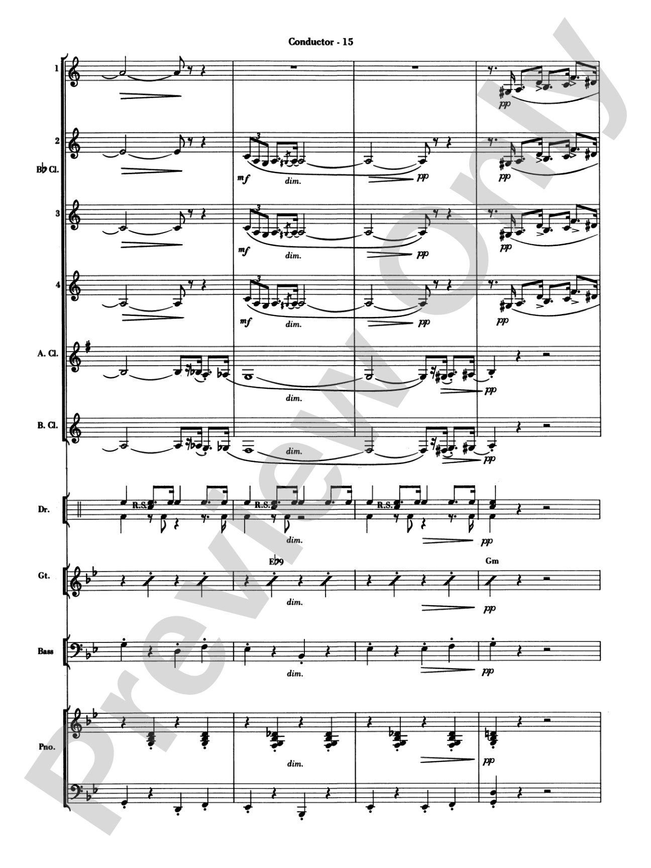 The Pink Panther: Clarinet Choir
