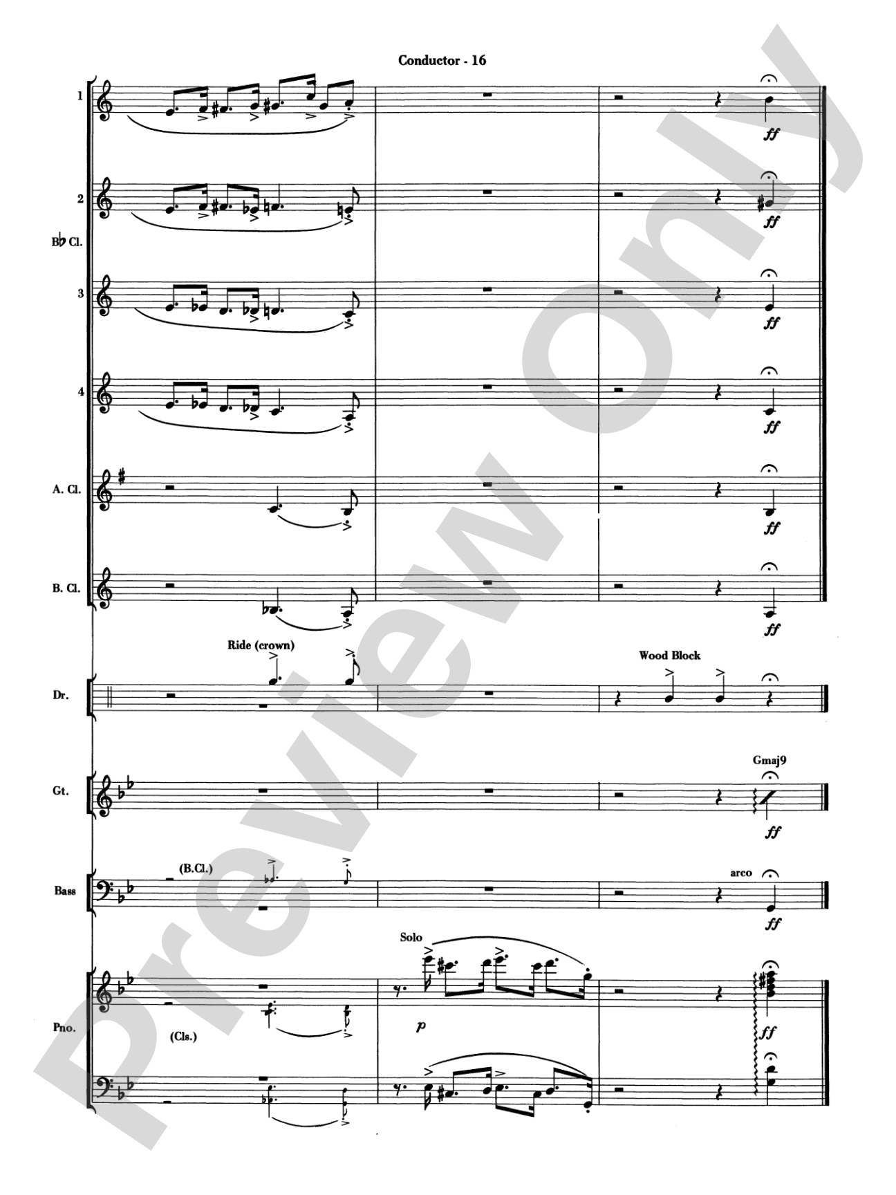 The Pink Panther: Clarinet Choir