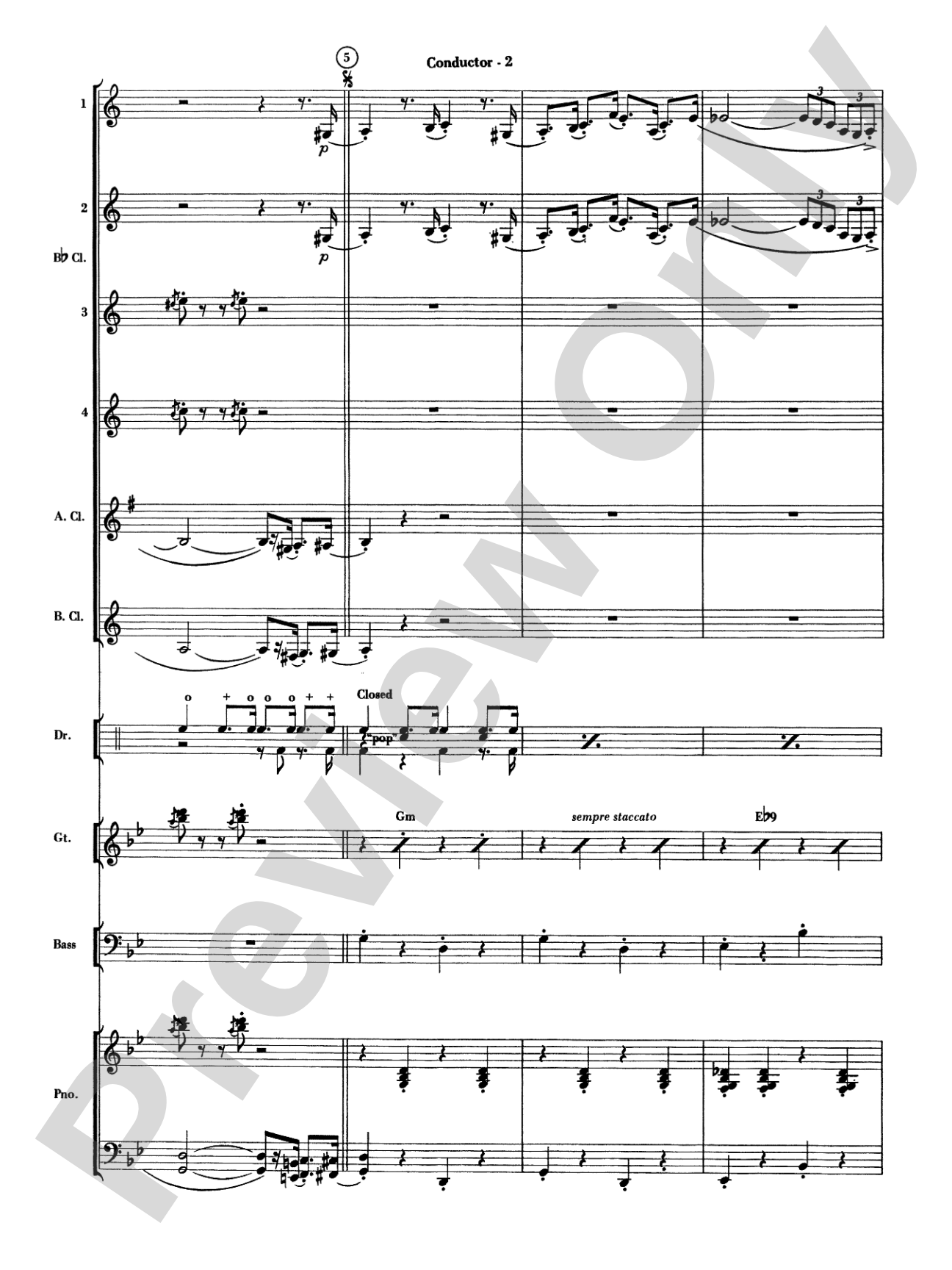 The Pink Panther: Clarinet Choir
