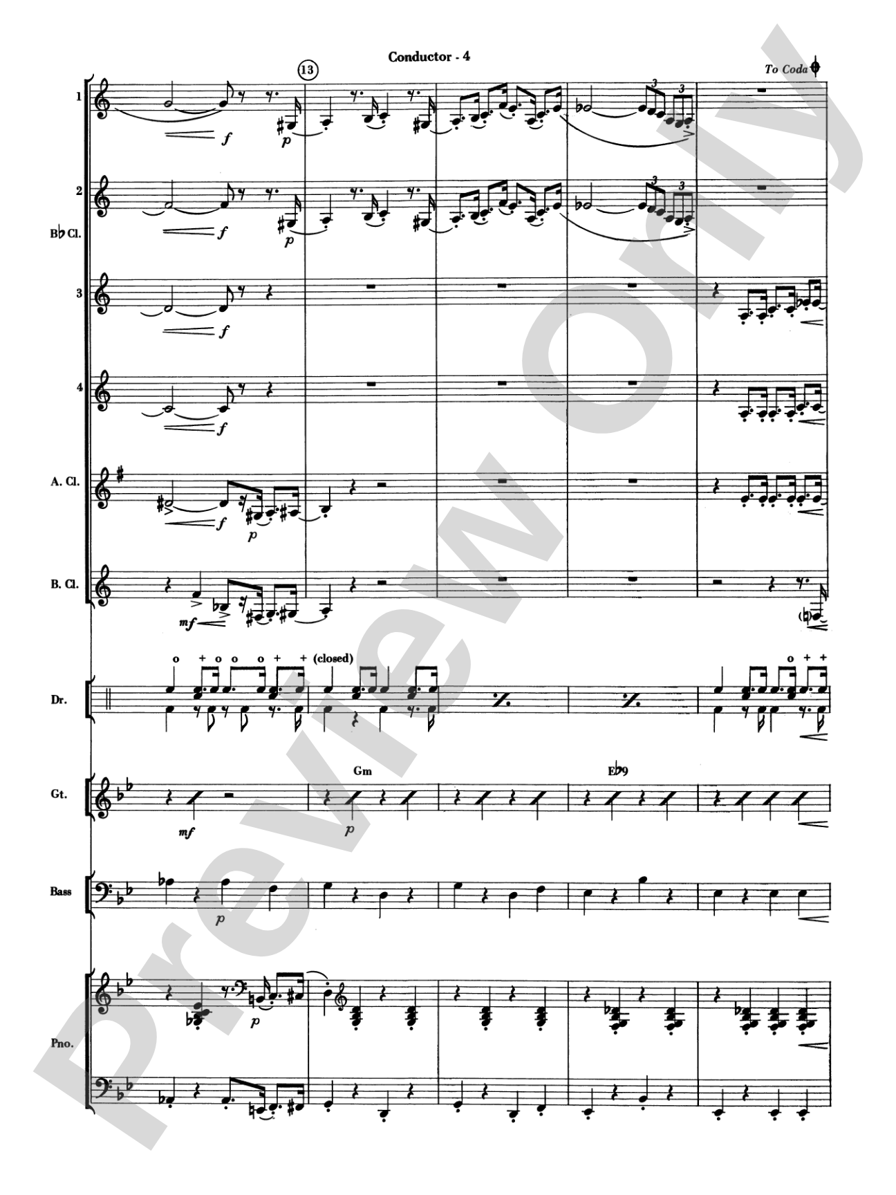 The Pink Panther: Clarinet Choir
