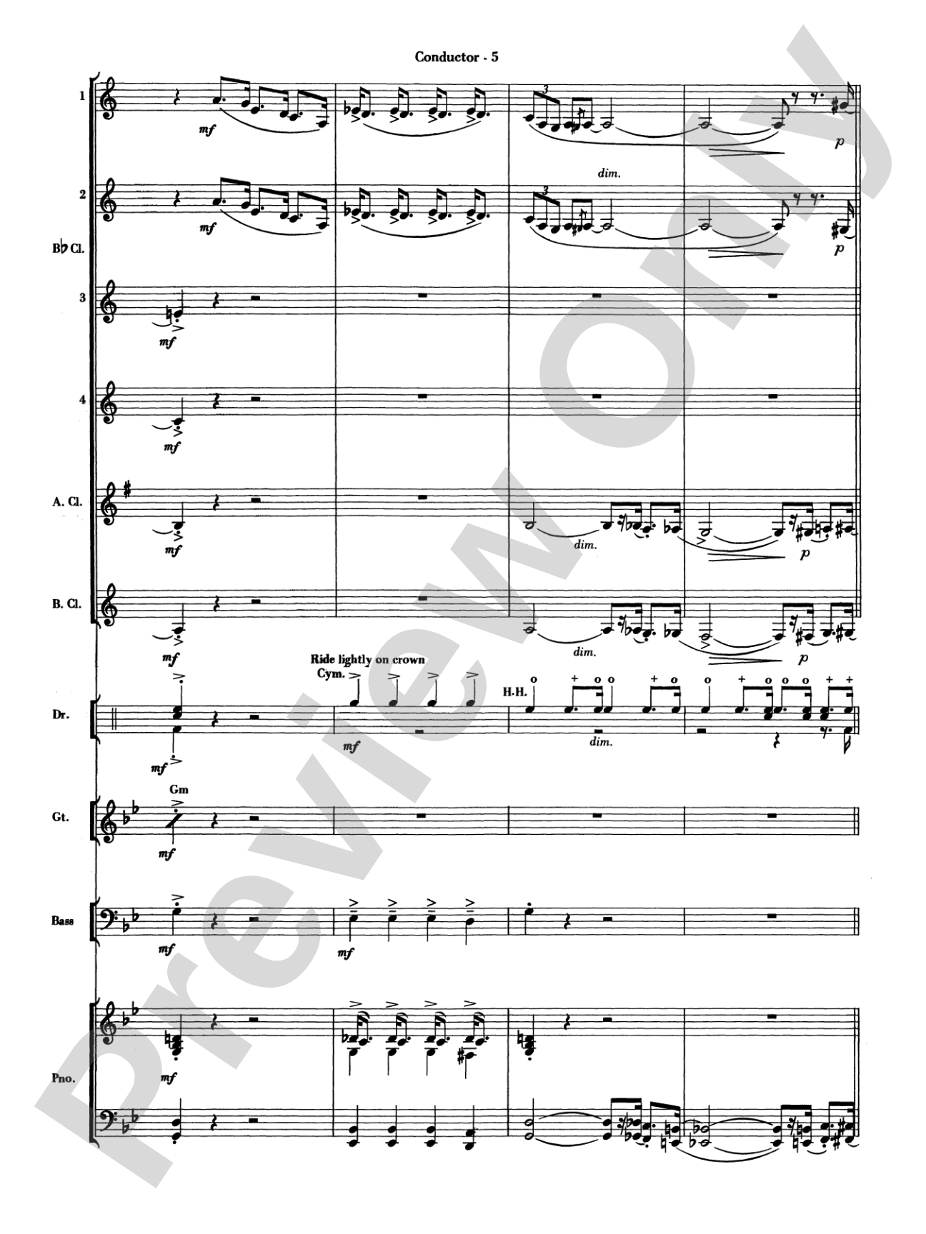 The Pink Panther: Clarinet Choir