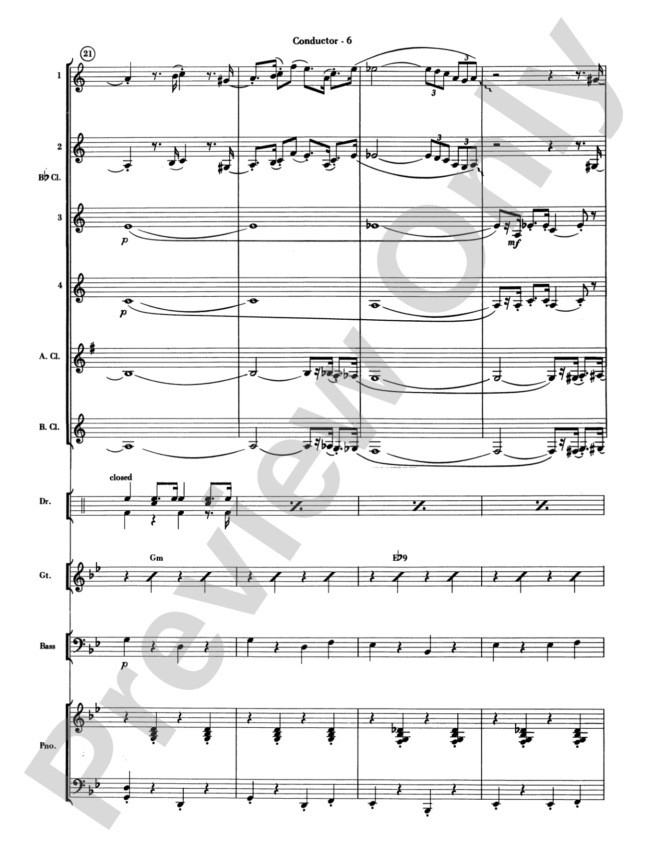 The Pink Panther: Clarinet Choir