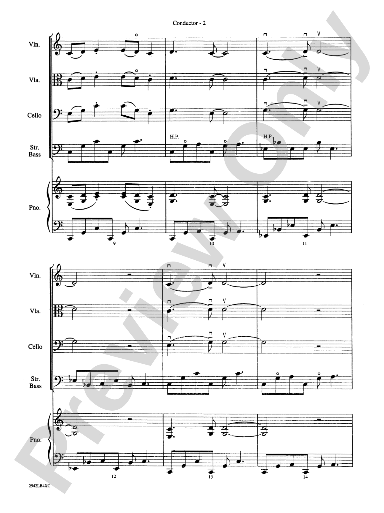 Linus and Lucy: String Orchestra Conductor Score & Parts
