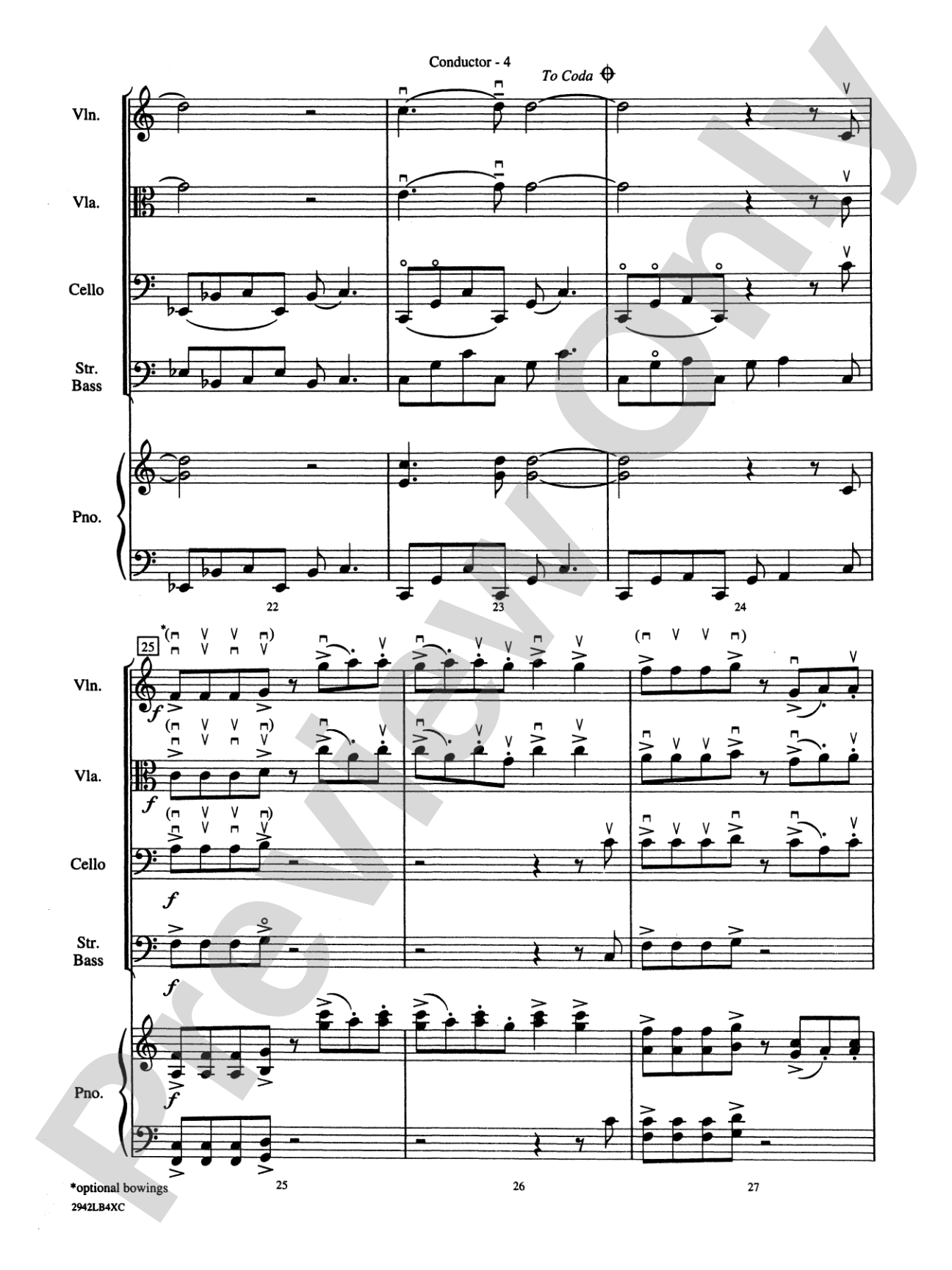 Linus and Lucy: String Orchestra Conductor Score & Parts