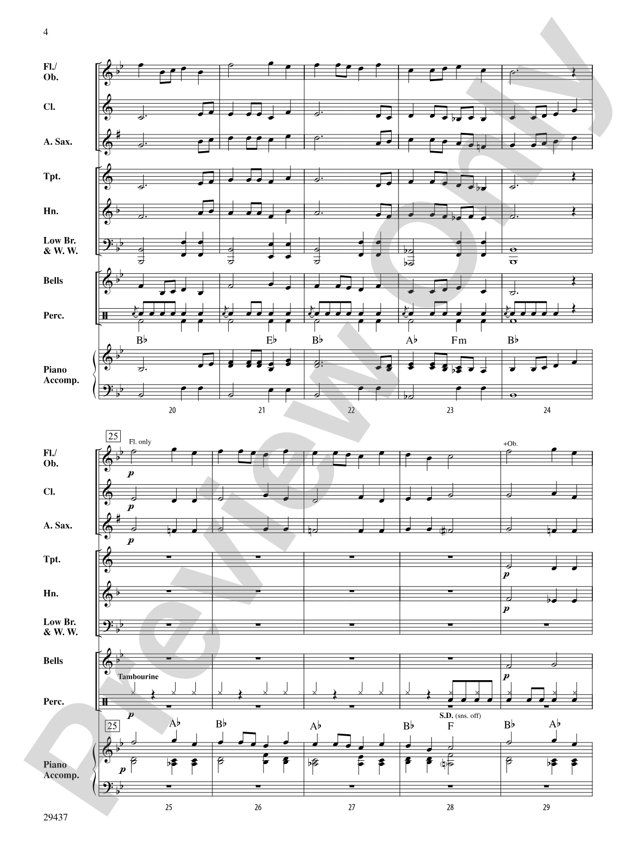 Elizabethan Dance: Concert Band Conductor Score & Parts