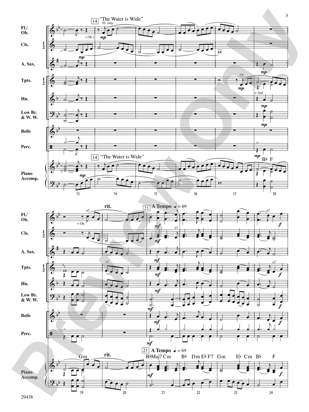 A River Trilogy: Concert Band Conductor Score & Parts