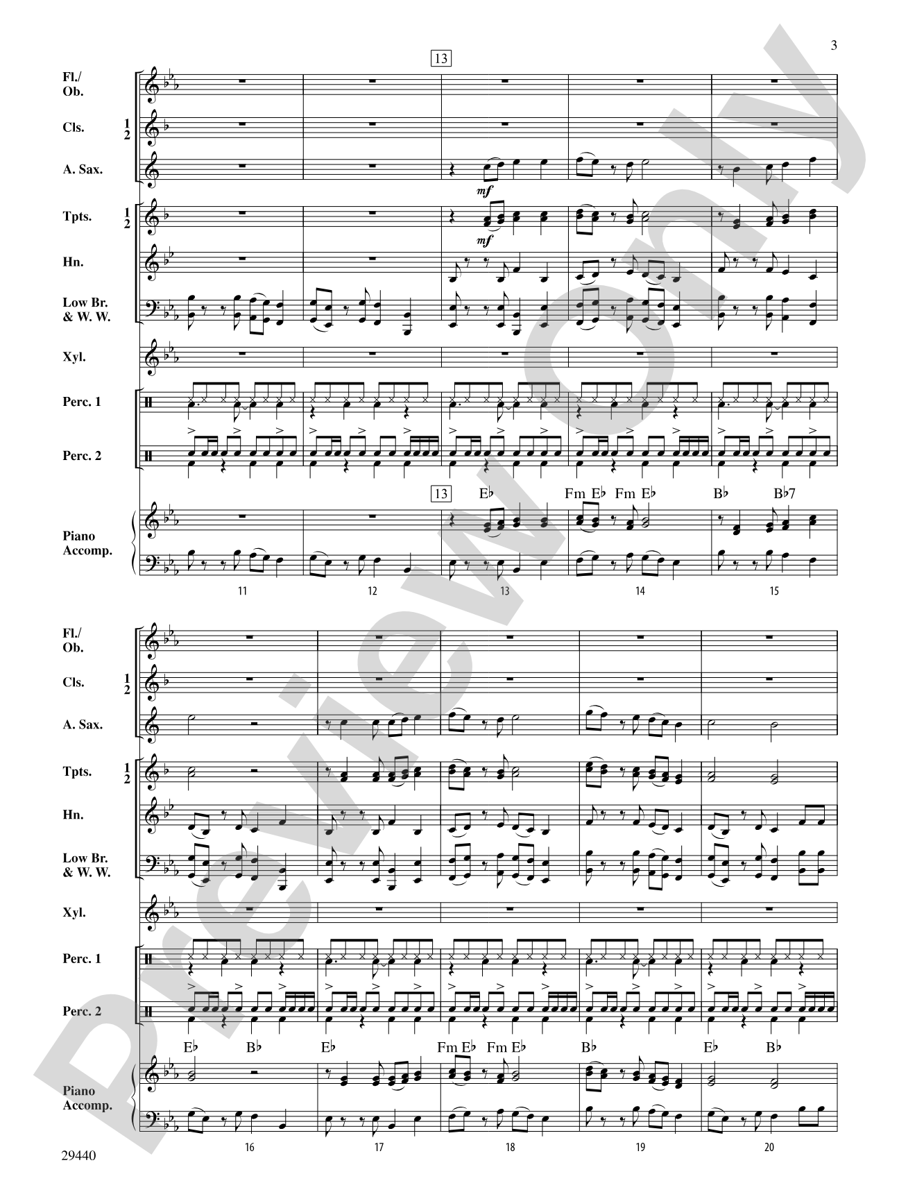 Camino Real: Concert Band Conductor Score & Parts