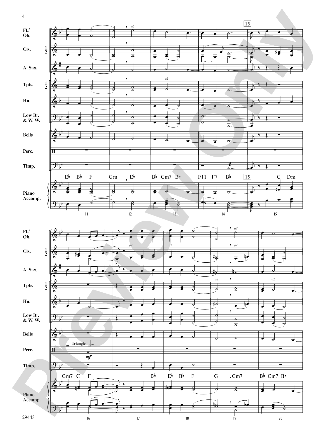 Lo, How a Rose: Concert Band Conductor Score & Parts
