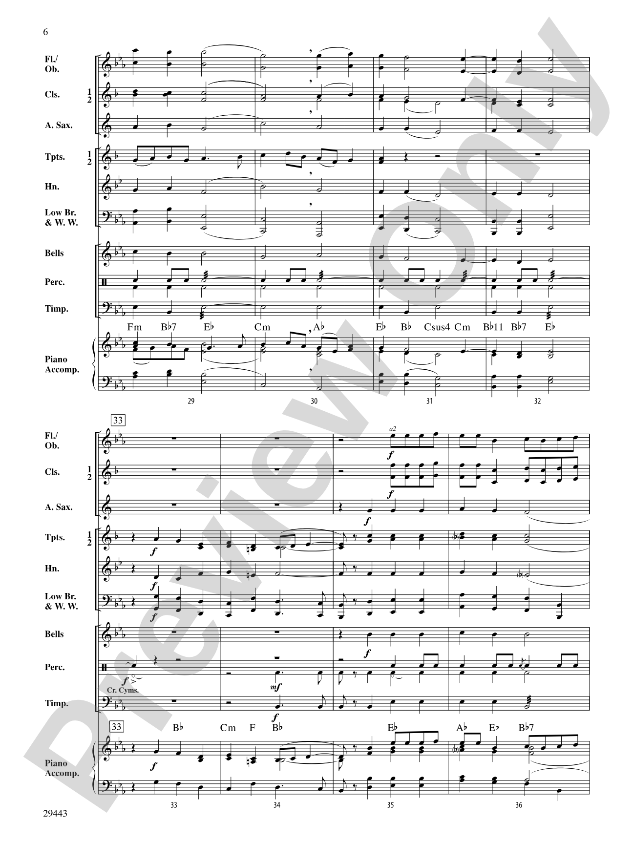 Lo, How a Rose: Concert Band Conductor Score & Parts