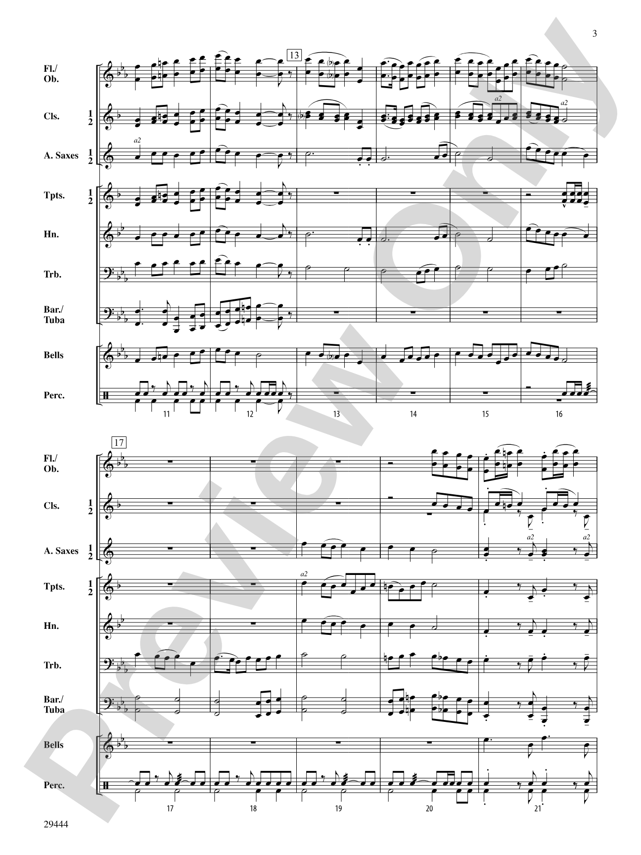 Catalina March: Concert Band Conductor Score & Parts