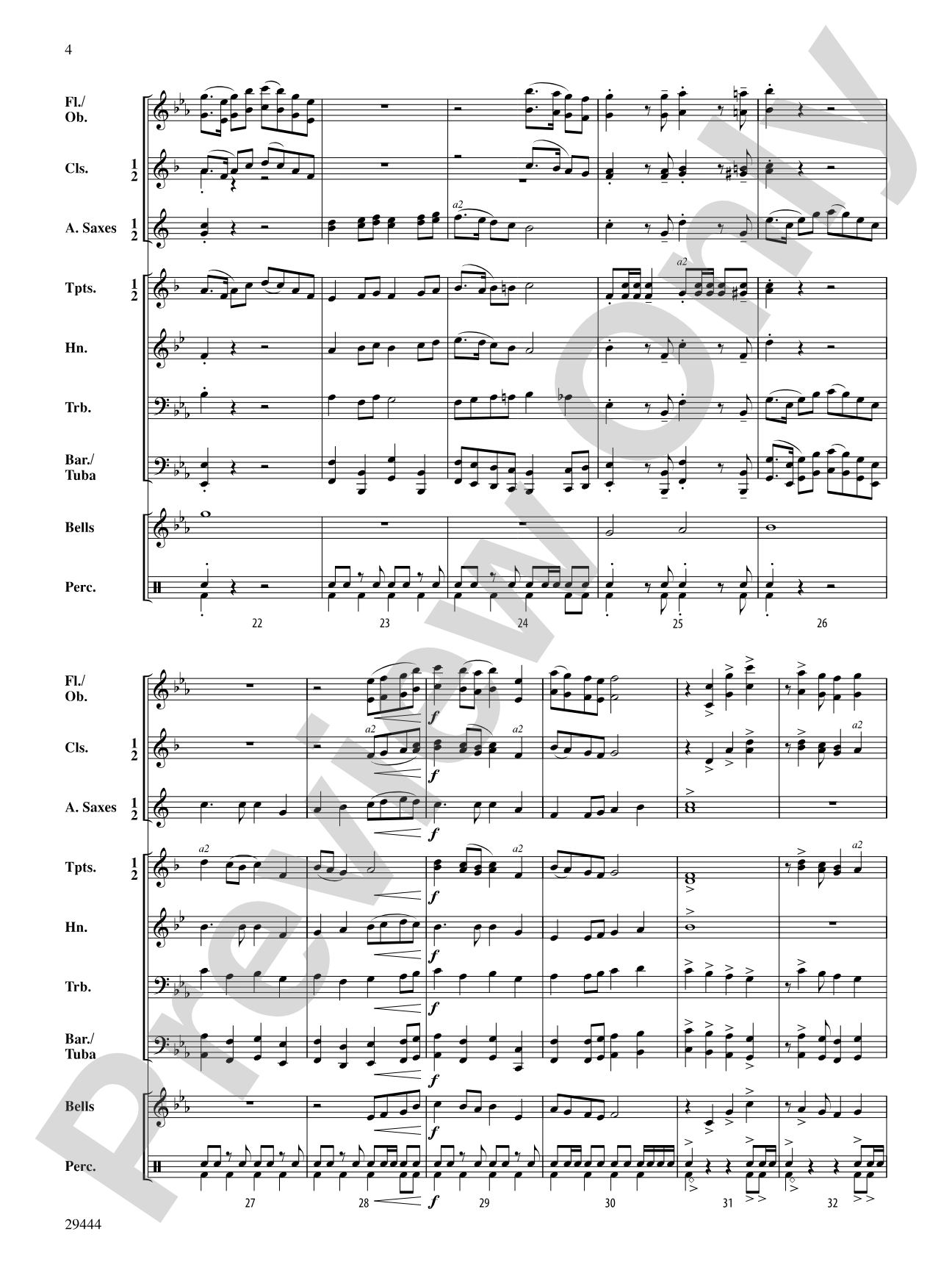 Catalina March: Concert Band Conductor Score & Parts