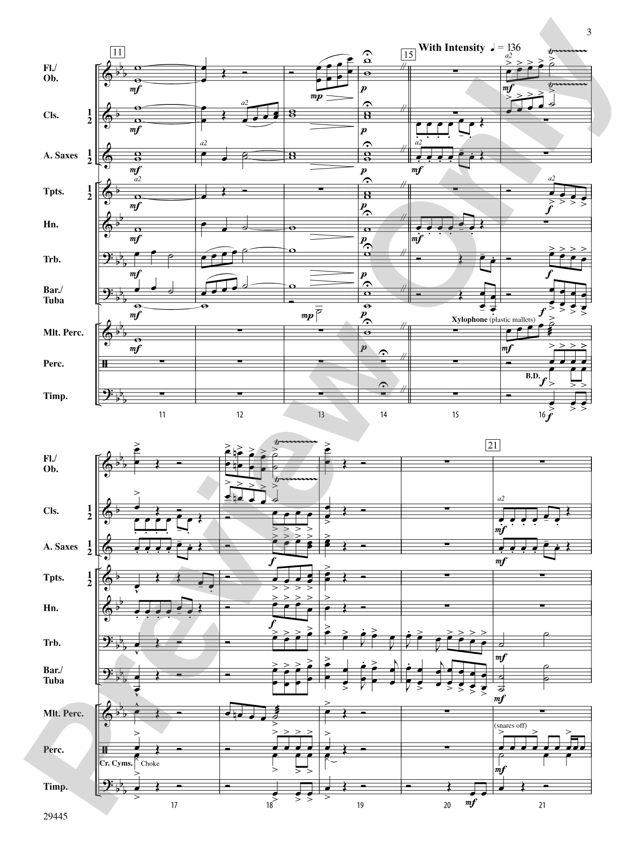 Anthem of Liberty: Concert Band Conductor Score & Parts