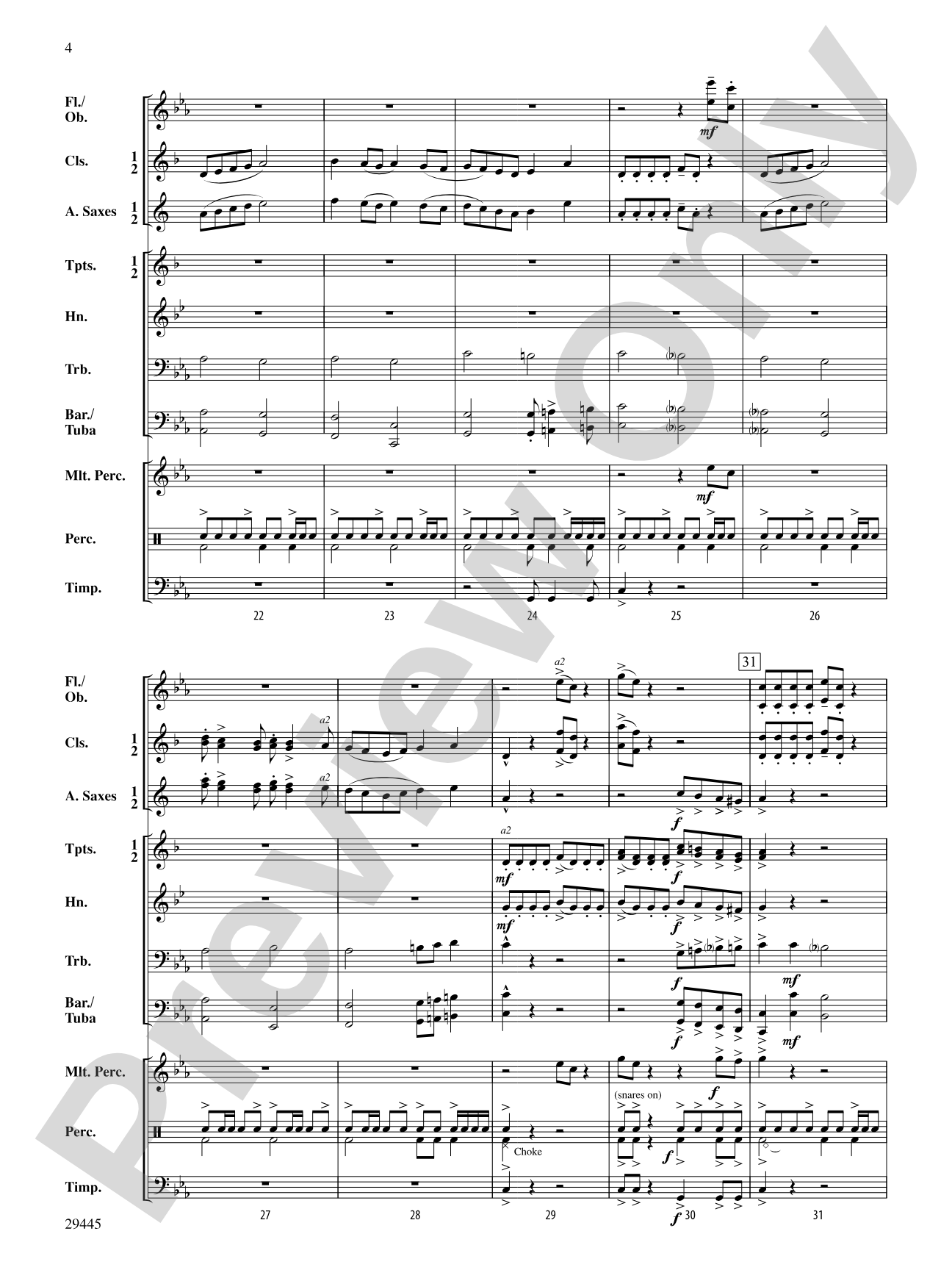 Anthem of Liberty: Concert Band Conductor Score & Parts