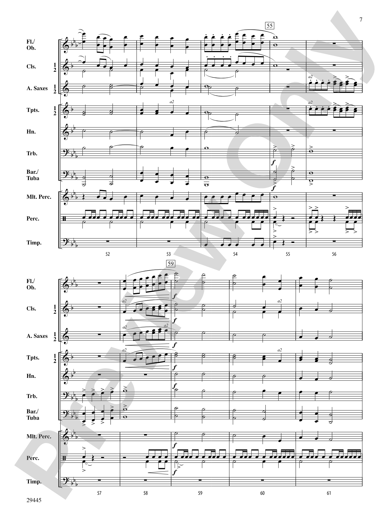 Anthem of Liberty: Concert Band Conductor Score & Parts