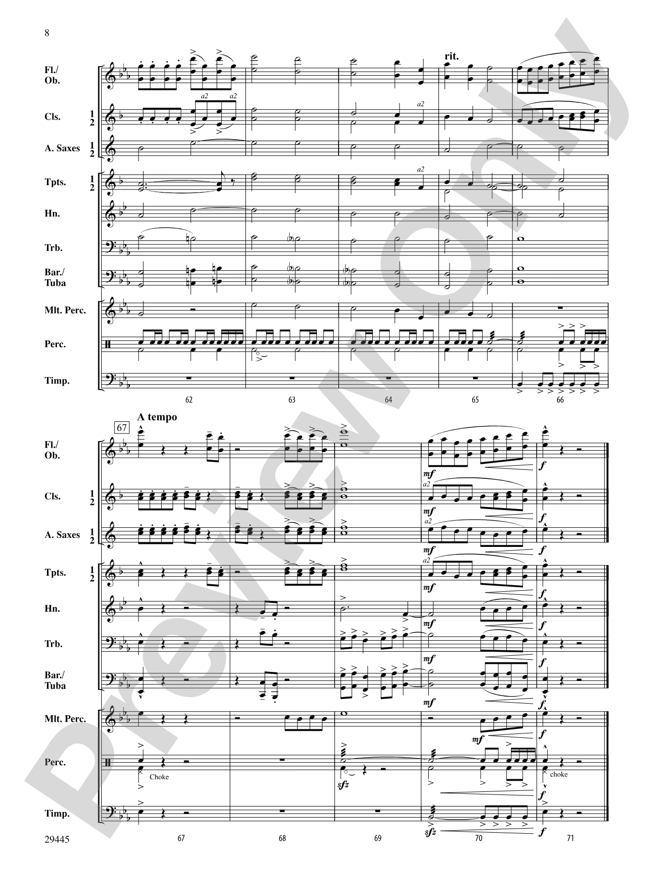 Anthem of Liberty: Concert Band Conductor Score & Parts