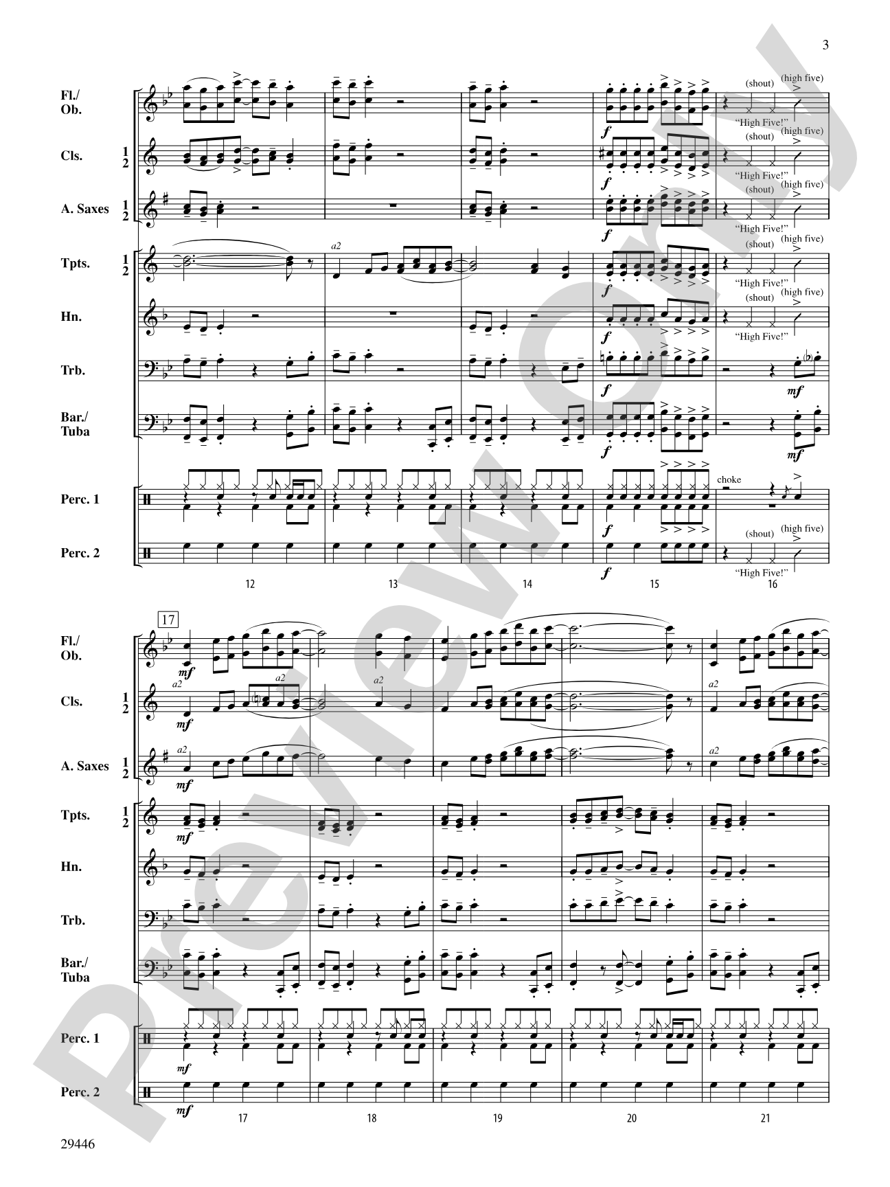 High Five!: Concert Band Conductor Score & Parts