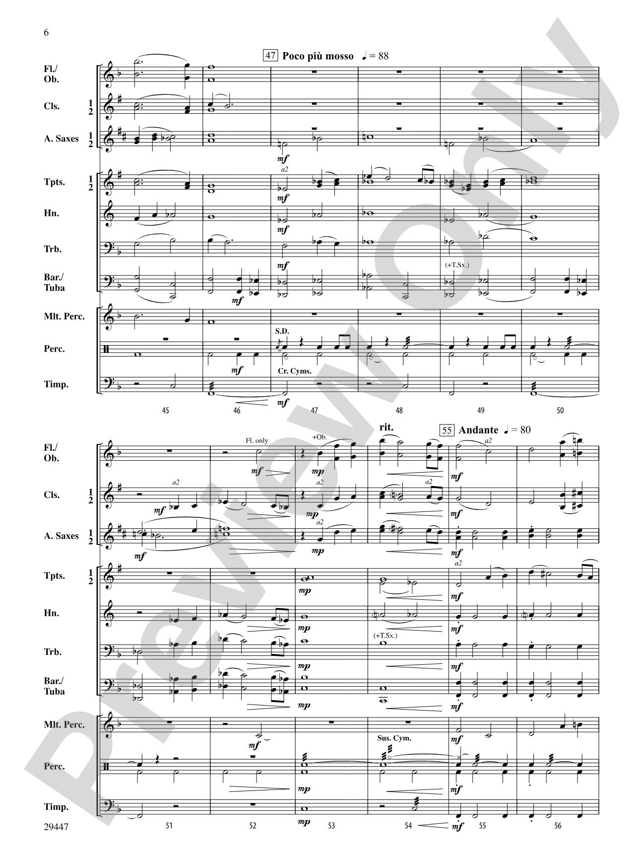 Cedarwood Holiday: Concert Band Conductor Score & Parts